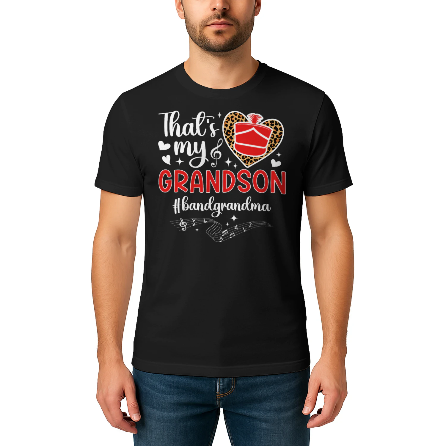 That's My Grandson Band Grandma Marching Band Grandmother T Shirt MCB0309