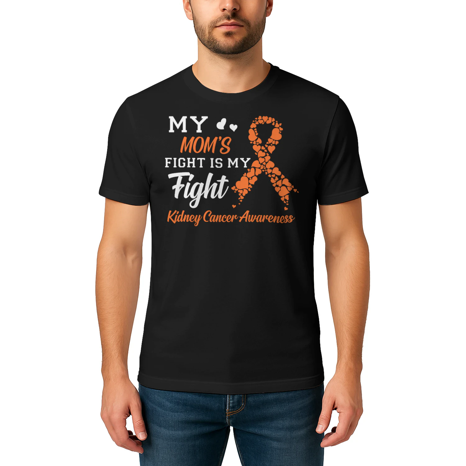 My Mom's Fight Is My Fight Kidney Cancer Awareness T Shirt KIW0299
