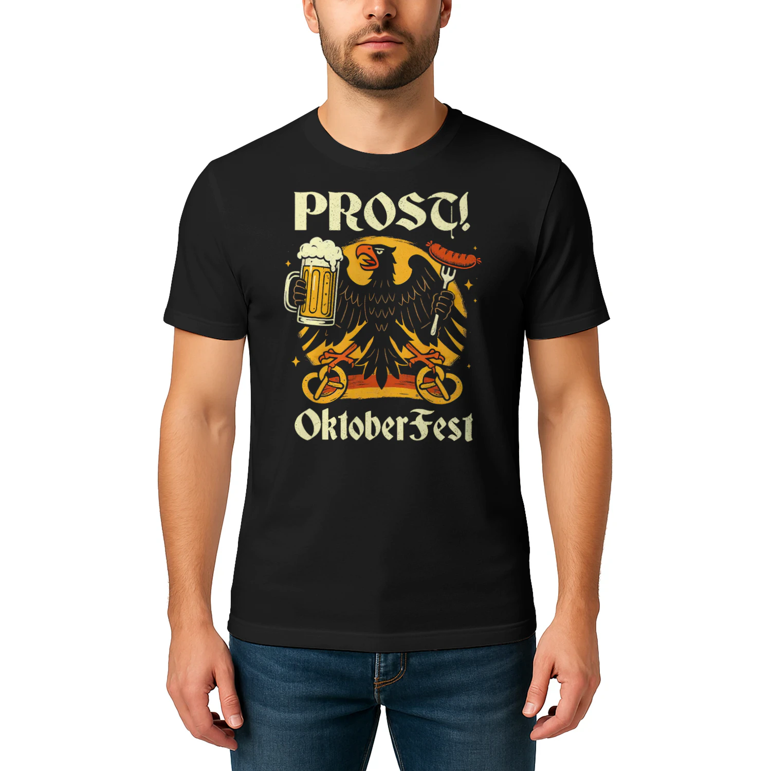 Prost Oktoberfest German Eagle Beer Wurst Men Women Eagle T Shirt EAG0099