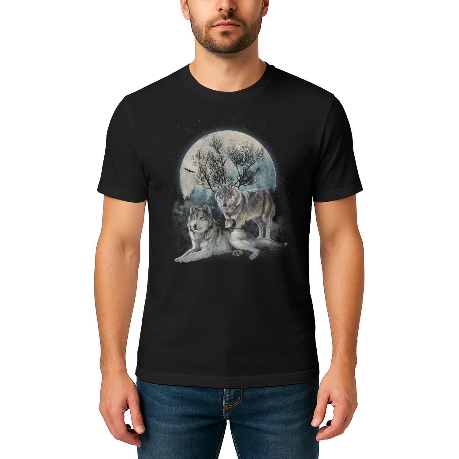 The Mountain Wolf Native American Wolf Wolves Lover NA T Shirt NTA0583