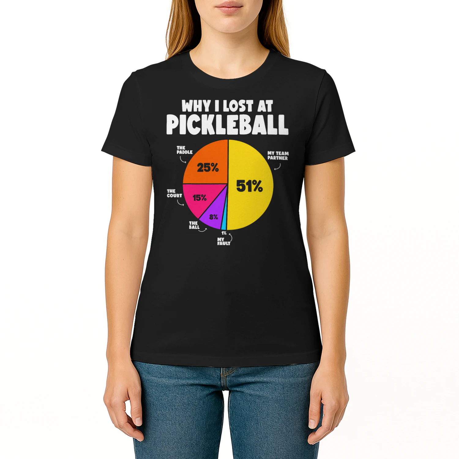 Why I Lose At Pickleball Humor Funny Pickleball Men Women Pickleball T Shirt PIK0344