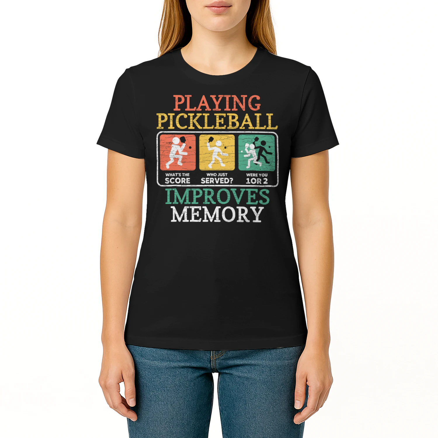 Playing Pickleball Improves Memory Pickleball Pickleball T Shirt (3) PIK0289
