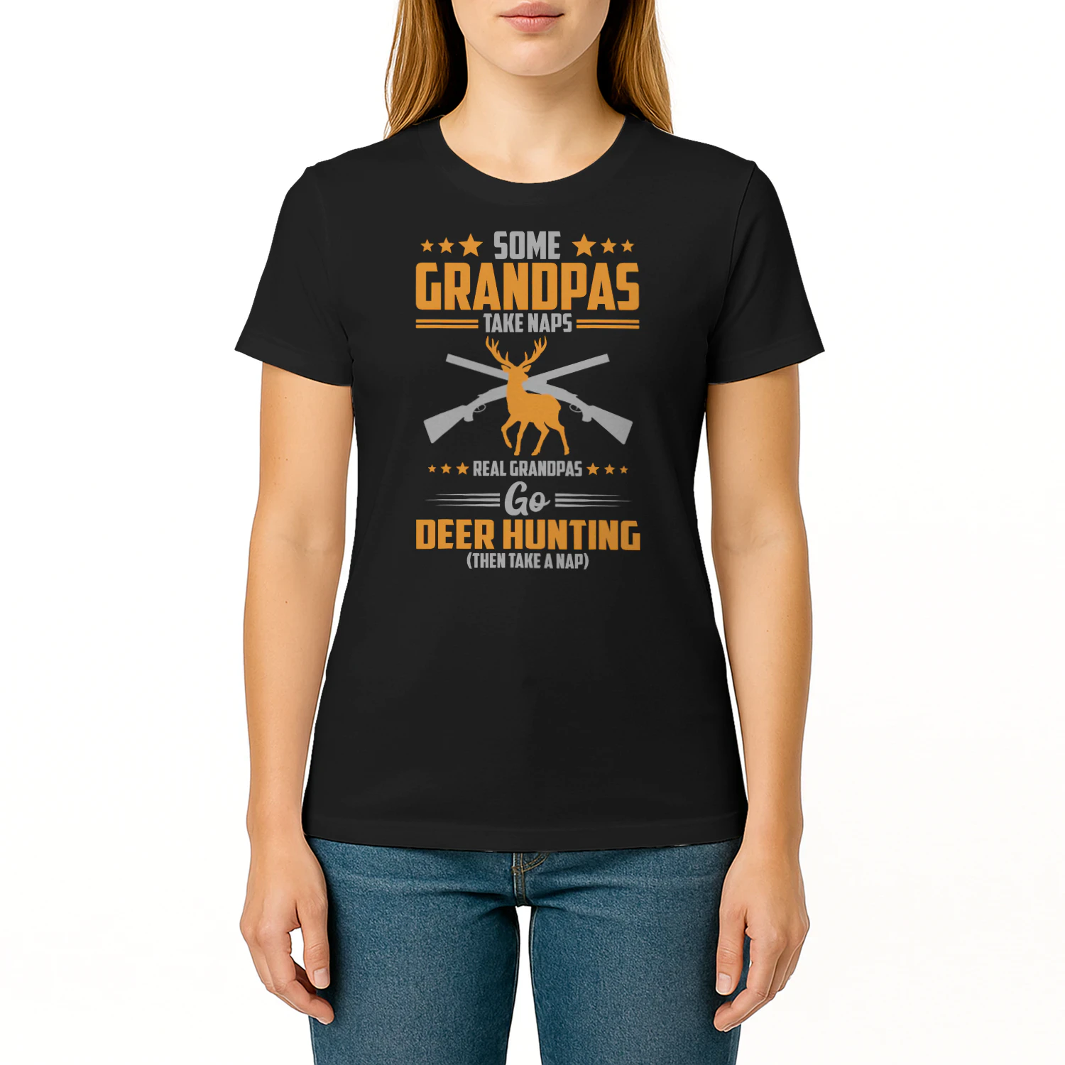 Some Grandpas Take Naps Real Grandpas Go Deer Hunting Hunting T Shirt HUT0198