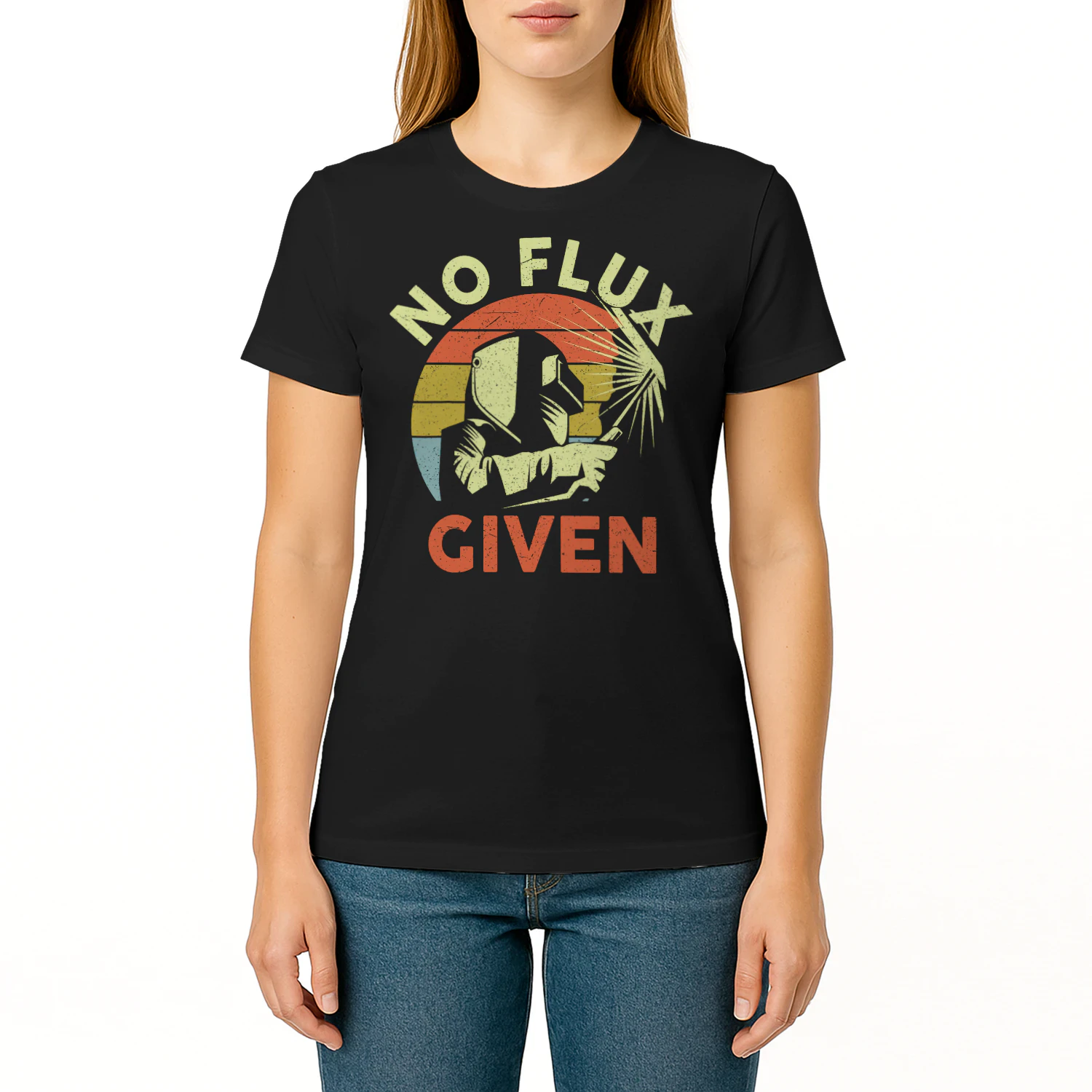 Men Welding Welder Funny Weld Vintage No Flux Given Welder T Shirt WED0288