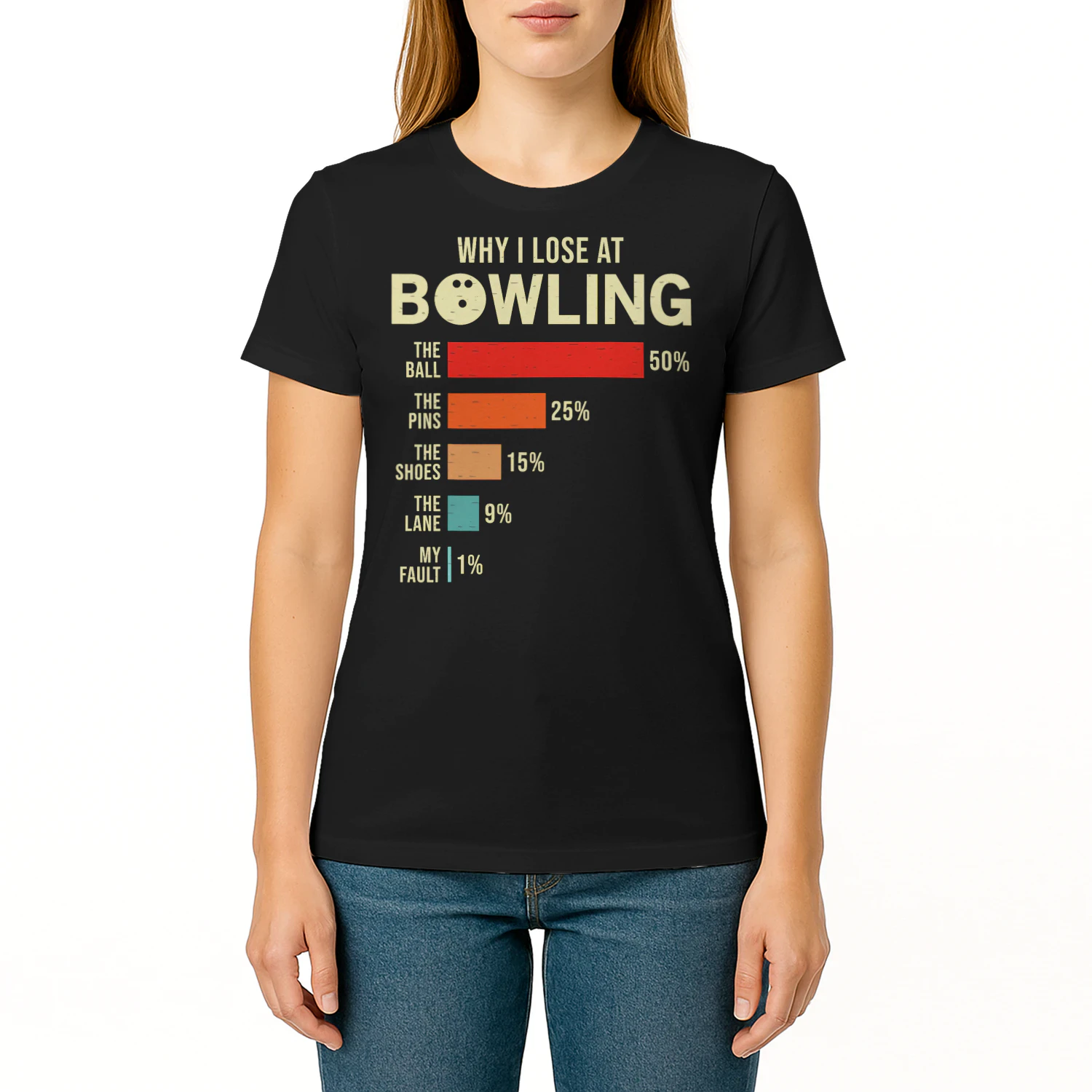 Why I Lose at Bowling Funny Bowler T Shirt BOL1523