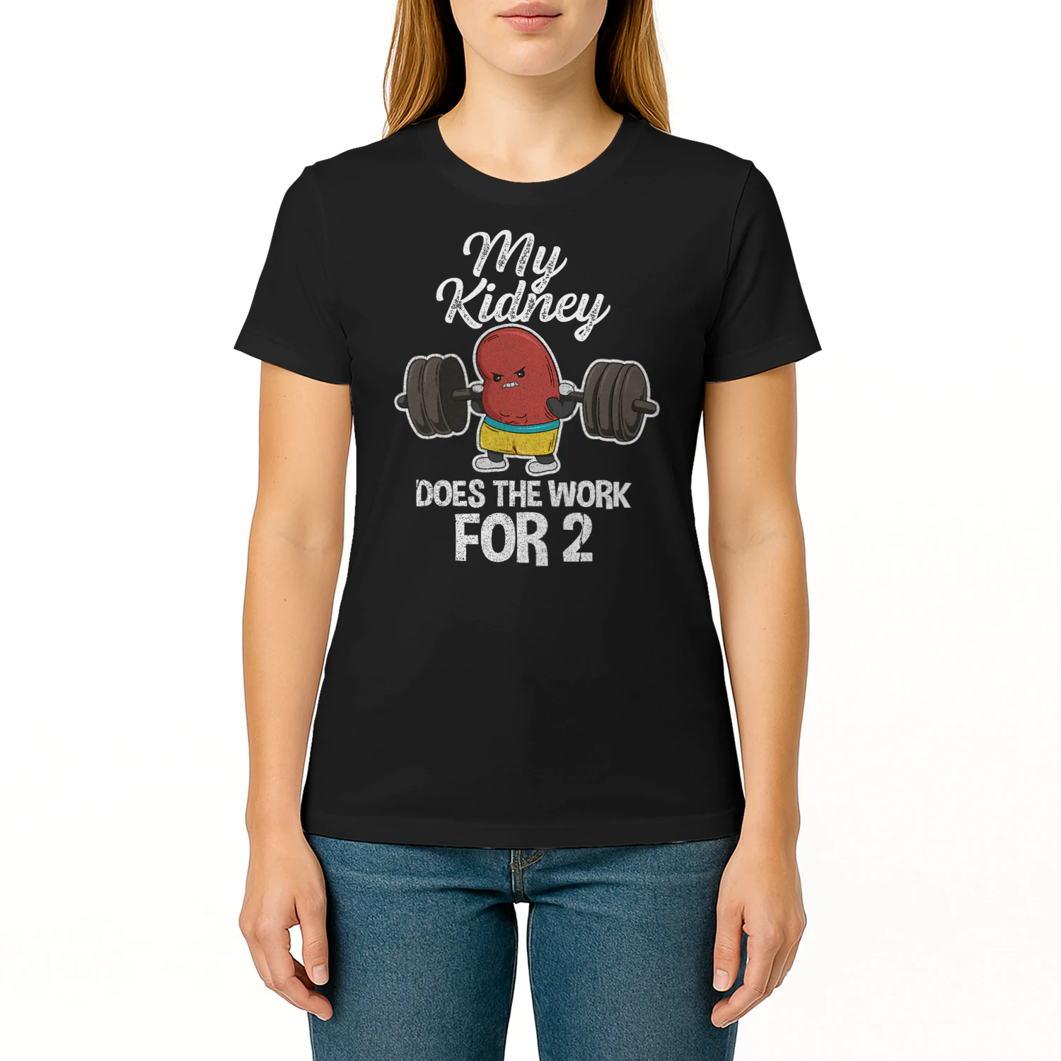 Organ Donation Design for a Kidney Donor T Shirt,Black,Small KIW0314