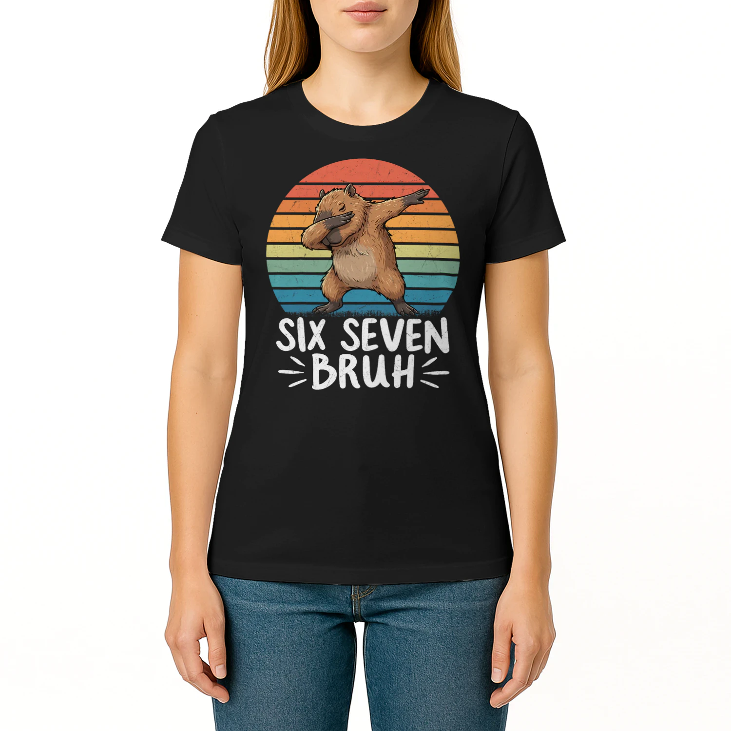 67 Meme Capybara Funny Six Seven Bruh Capybara for Kids Boys T Shirt CAB0007