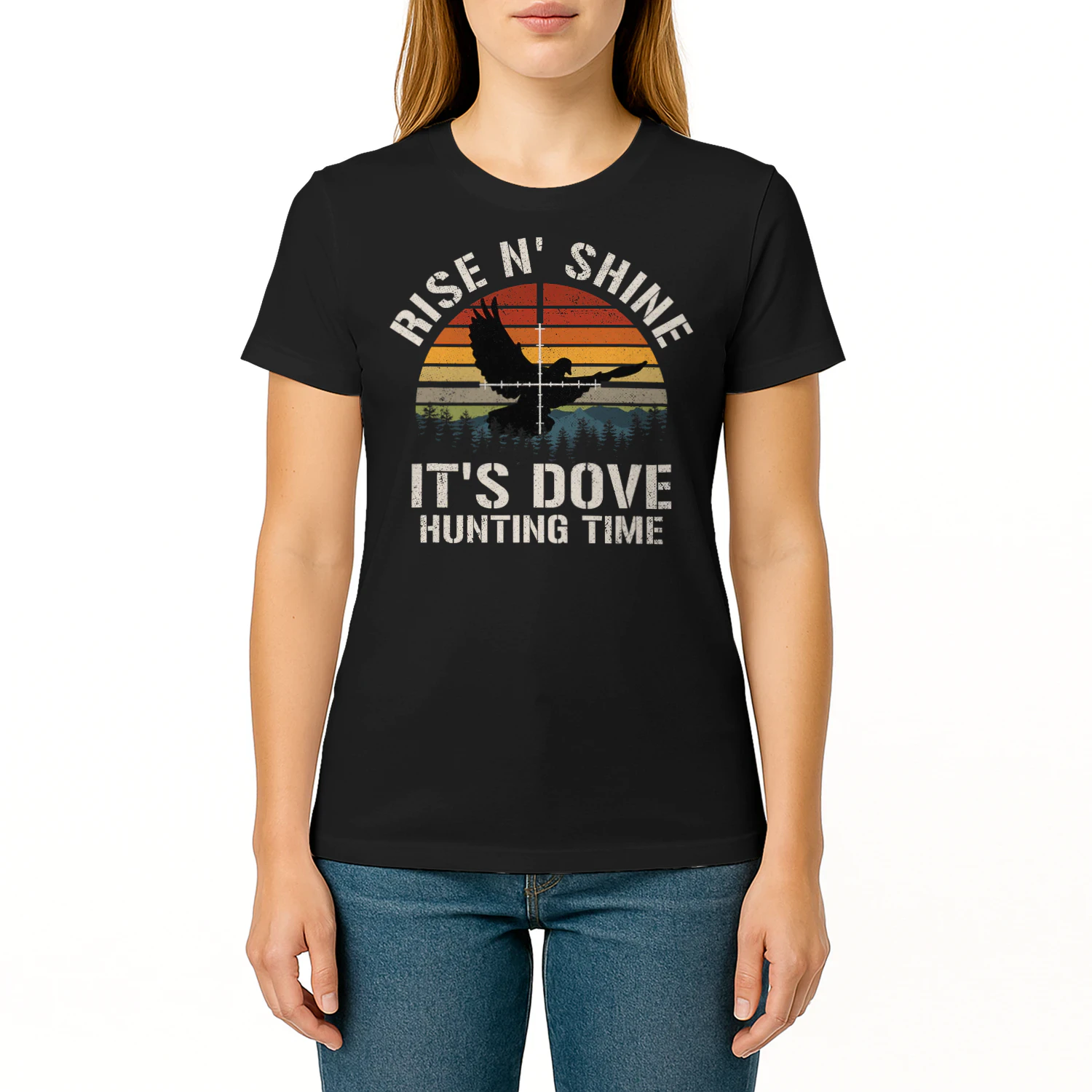 Vintage Sunset Dove Hunting Season Hunting T Shirt HUT0211