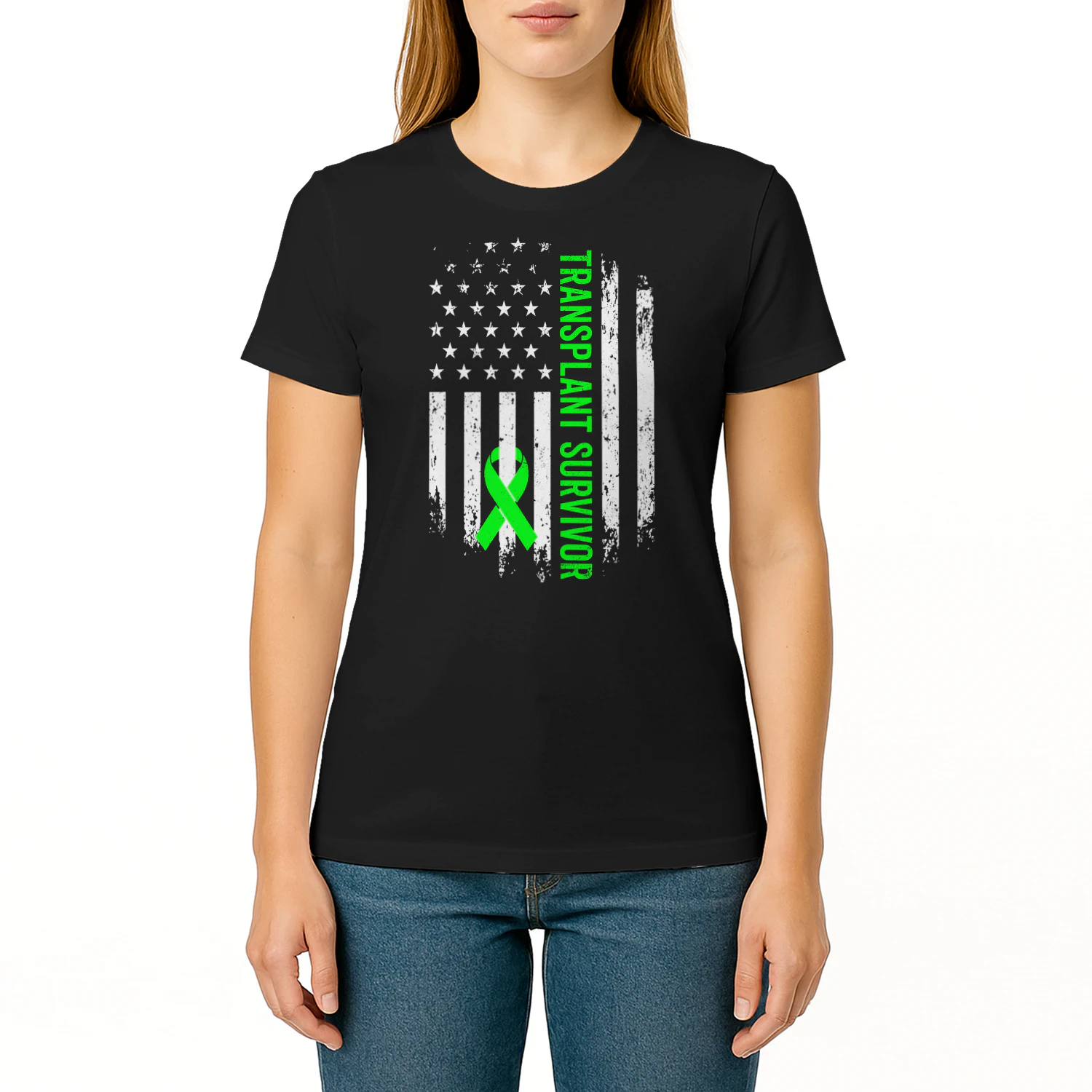 Transplant Survivor Warrior Liver Kidney Organ Recipient T Shirt KIW0343