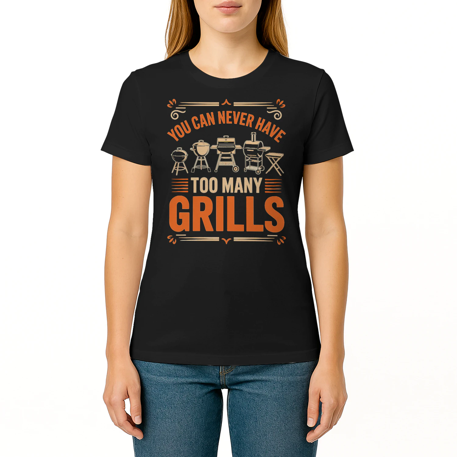 You Can Never Have Too Many Grills Funny Smoker Pitmaster BBQ T Shirt BBQ0031