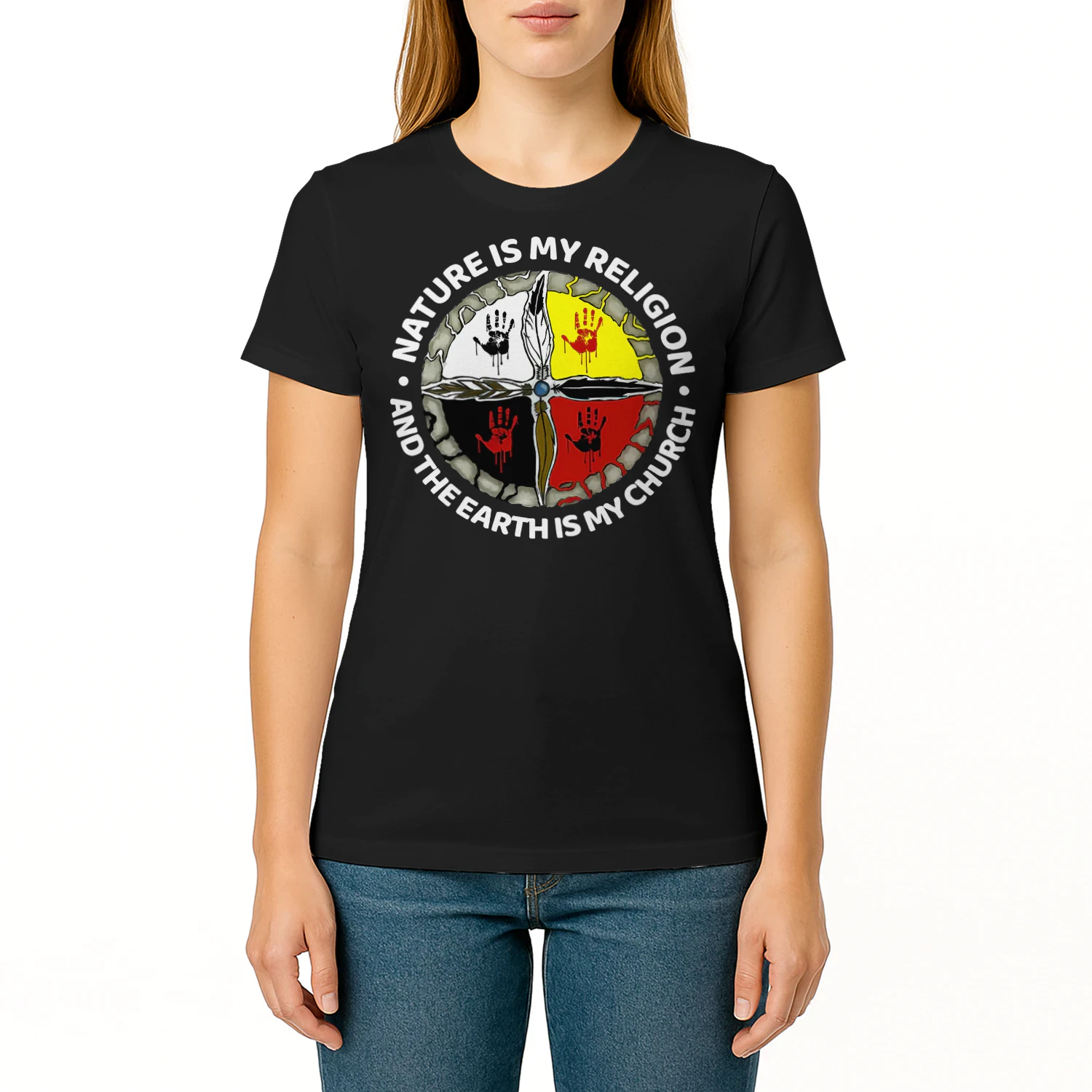 Nature Is My Religion Native American Native American T Shirt NTA0391