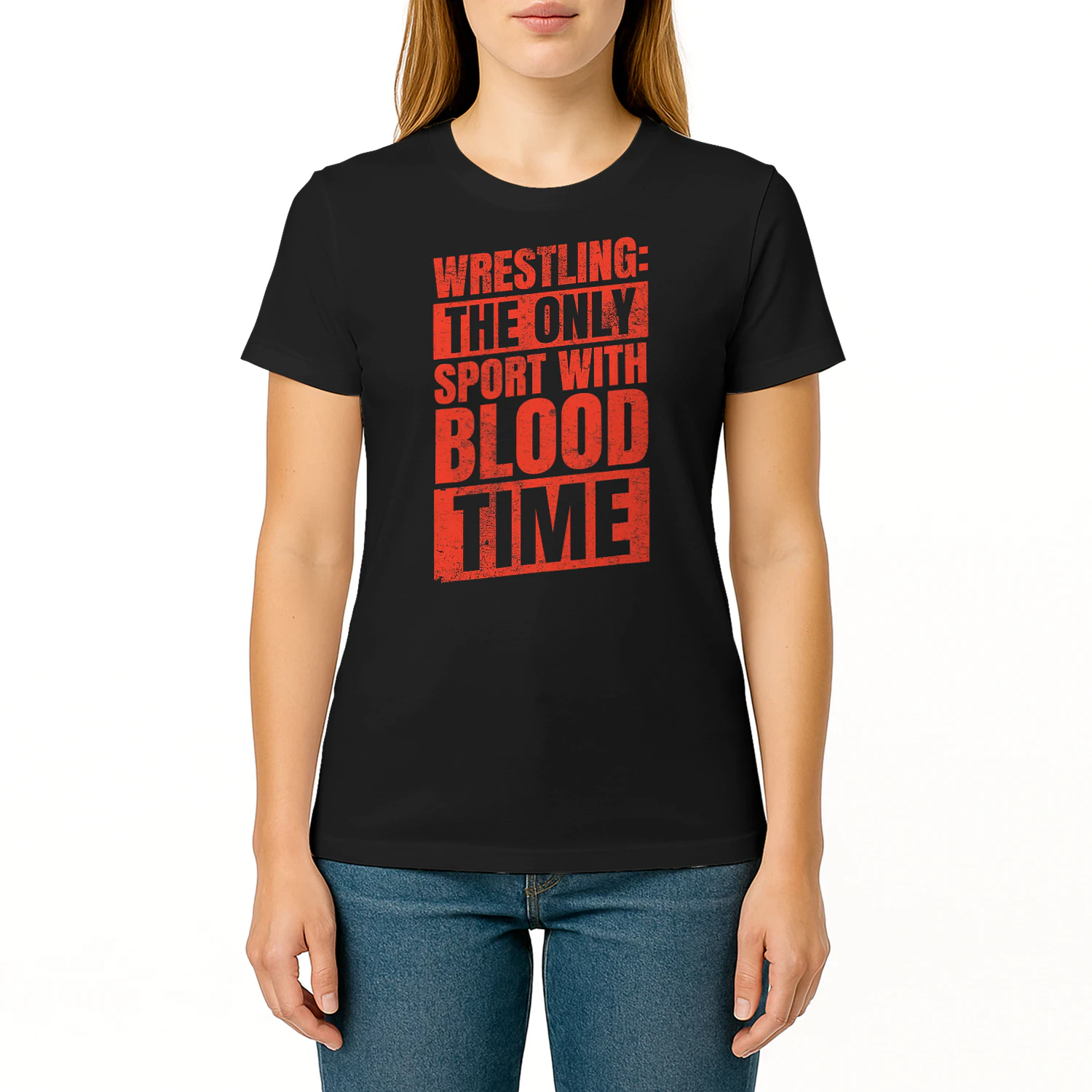 Wrestling The Only Sport With Blood Time Wrestling T Shirt WRT0574