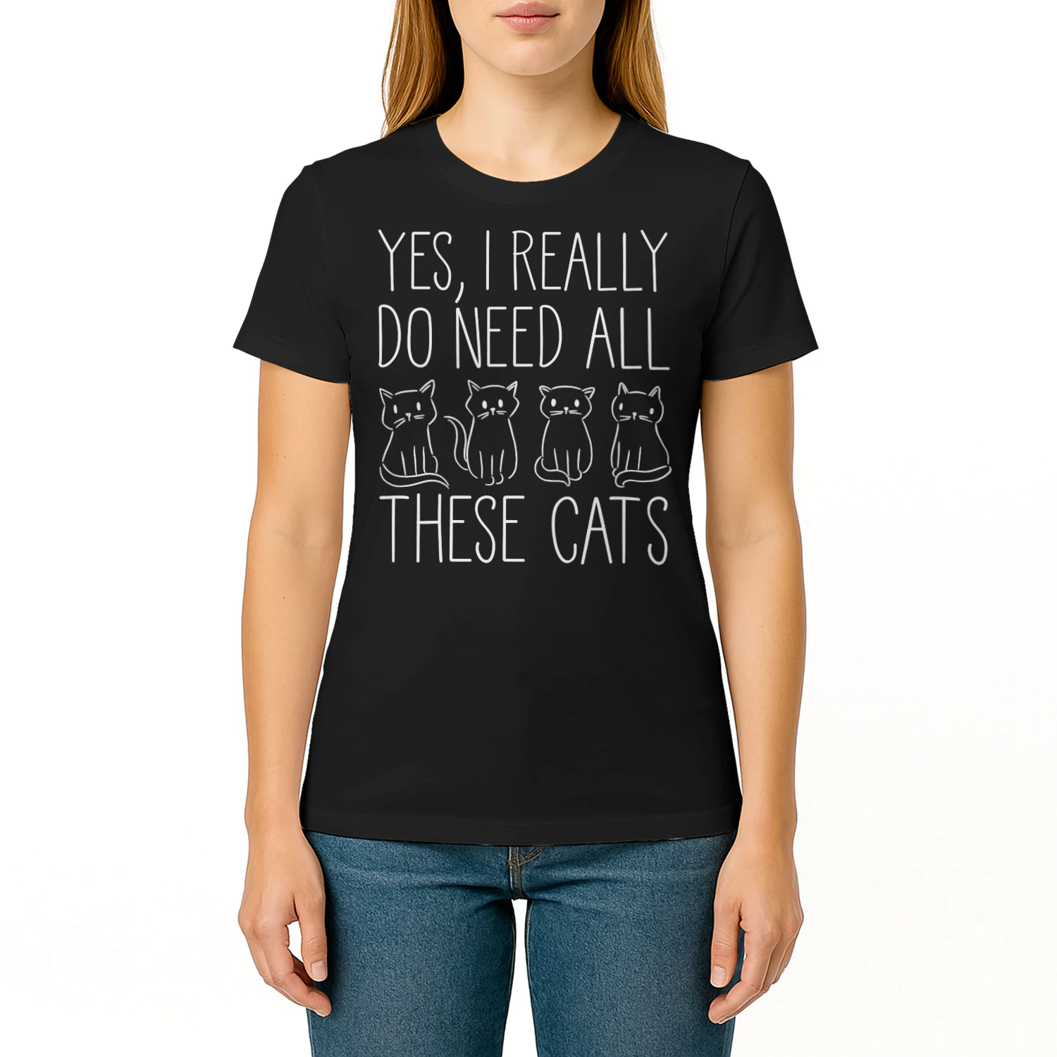 Yes I Really Do Need All These Cats Cat T Shirt CLR0699