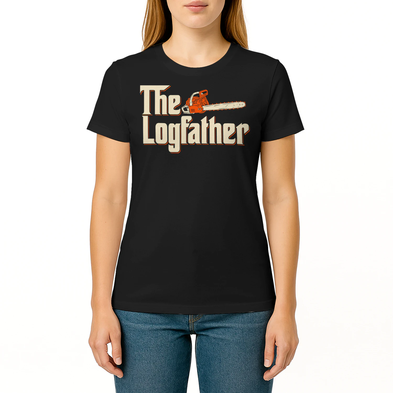 The Logfather Lumberjack Woodsman Wood Woodcutter Chainsaw T Shirt LUB0319