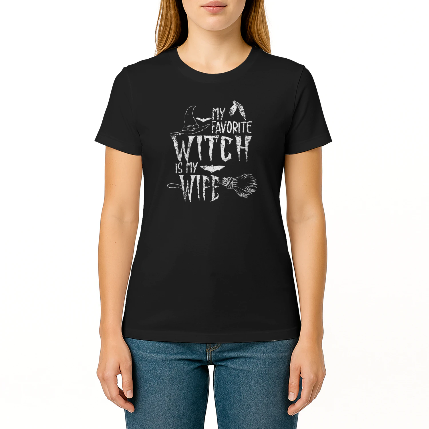 My Favorite Witch Is My Wife Halloween Witch Witch T Shirt WIT0224