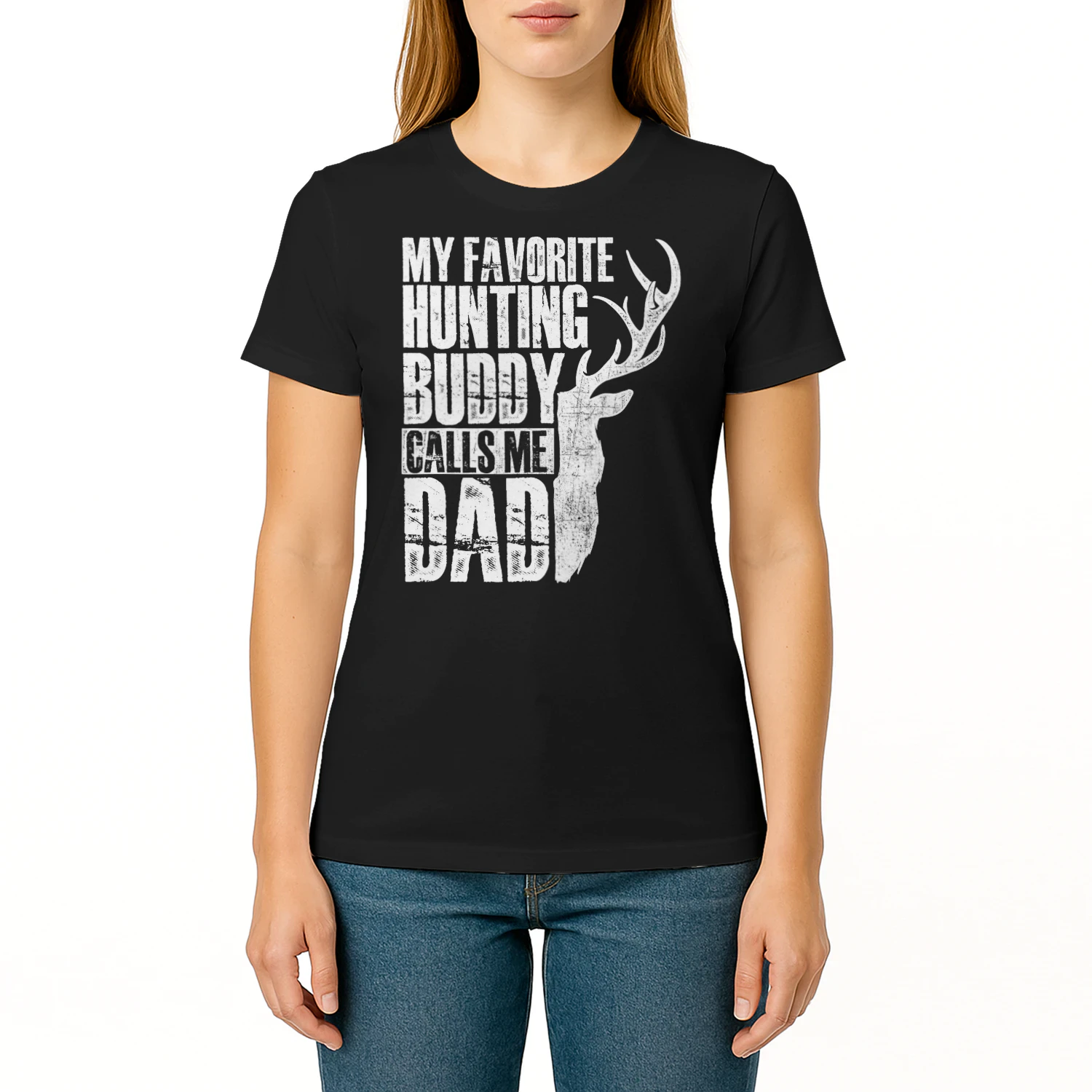 My Favorite Hunting Buddy Calls Me Dad Deer Animal Hunter Hunting T Shirt HUT0182