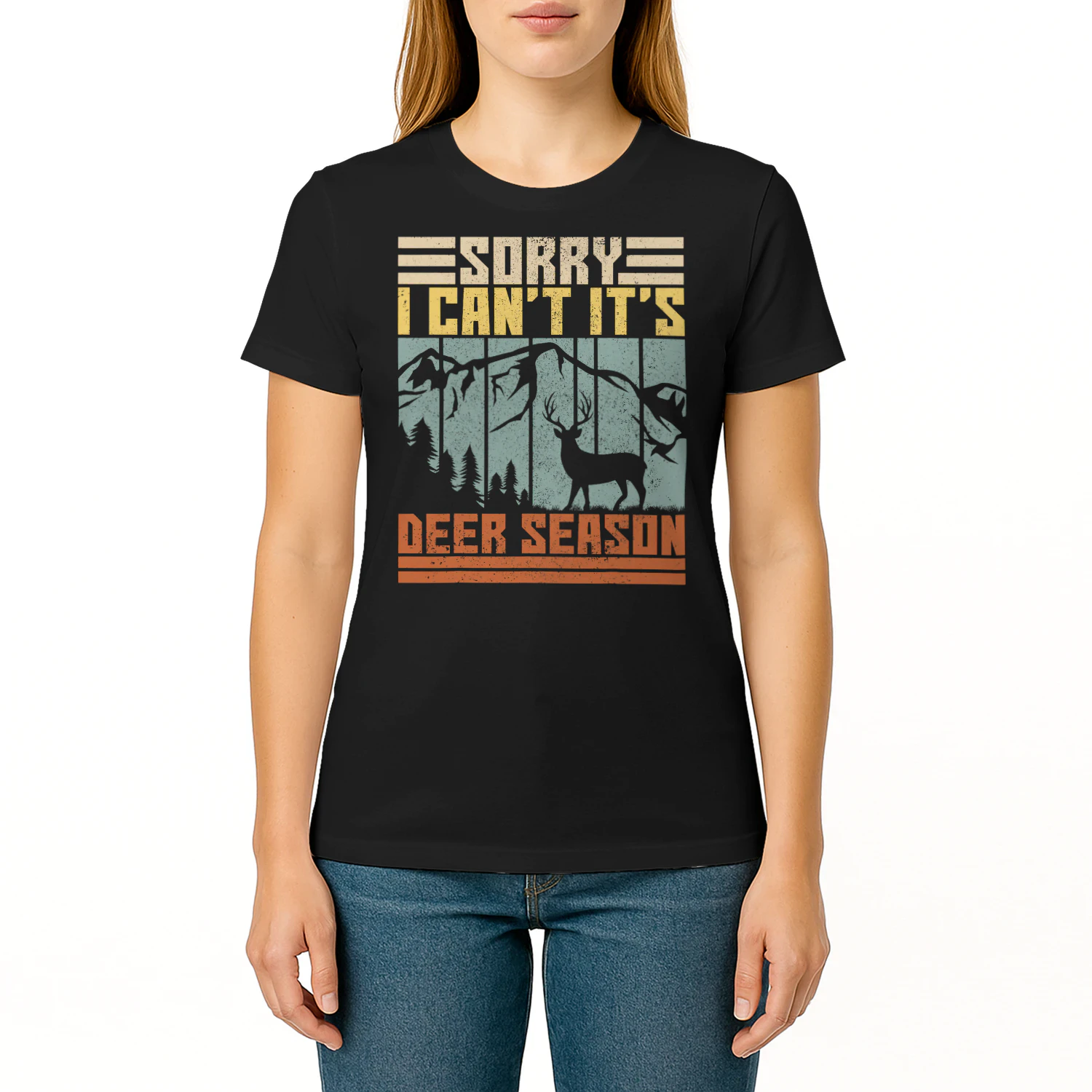 Sorry I Cant Its Deer Season Men Funny Hunter Deer Hunting Hunting T Shirt HUT0199