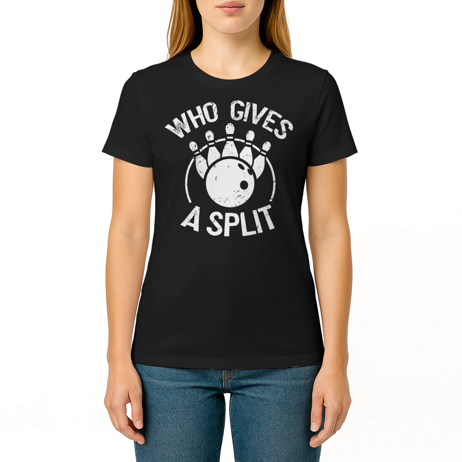 Who Gives A Split Gift Funny Bowling T Shirt BOL1517
