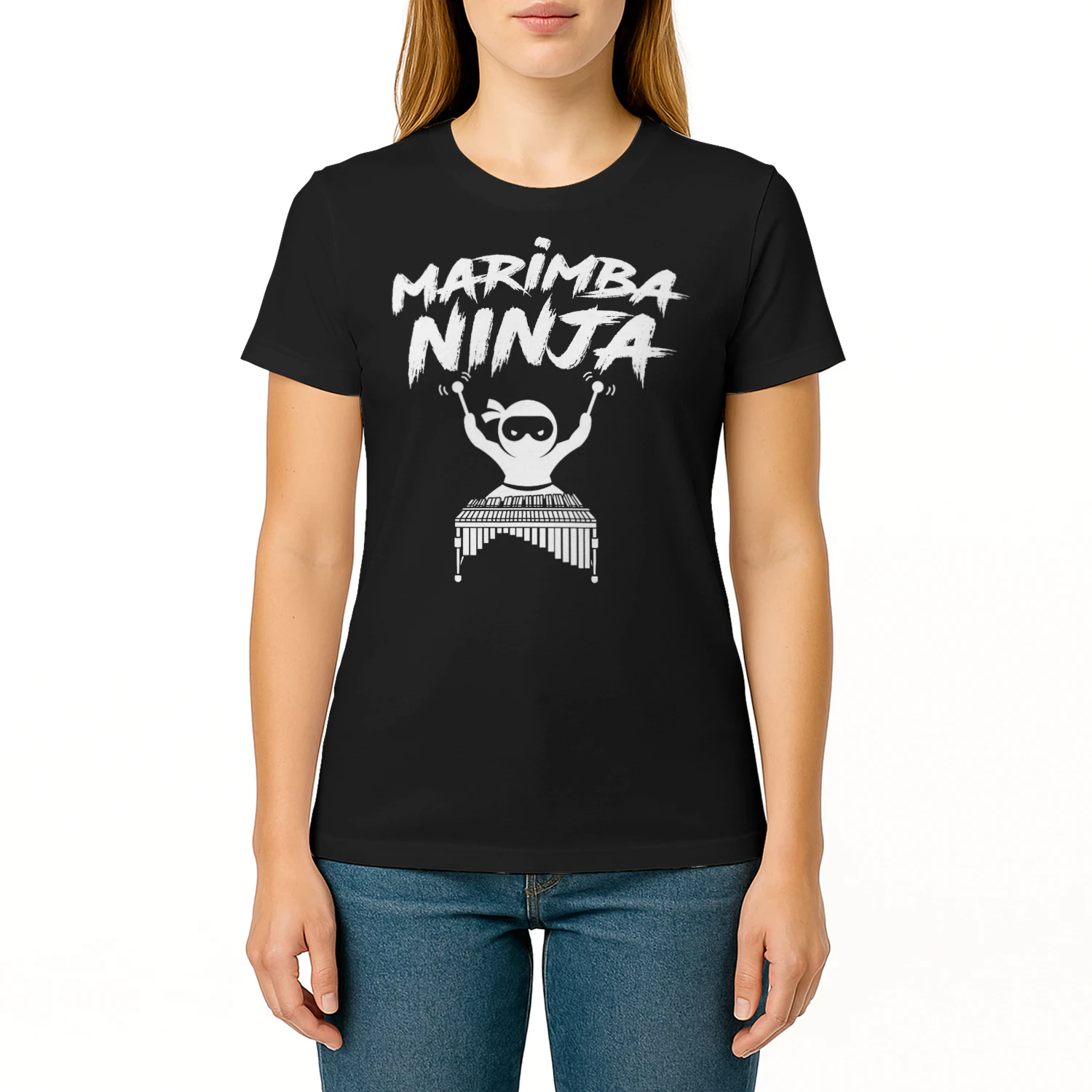 Marimba Ninja Funny Marching Band Percussion Gift Men Boys T Shirt MCB0246