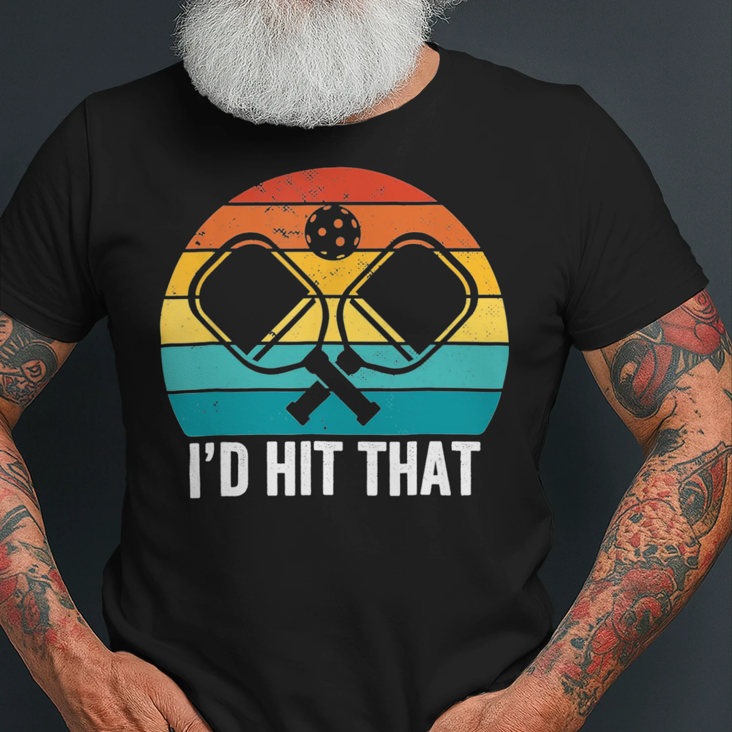 Vintage Pickleball Player Funny Id Hit That Retro Gift T Shirt PIK0335