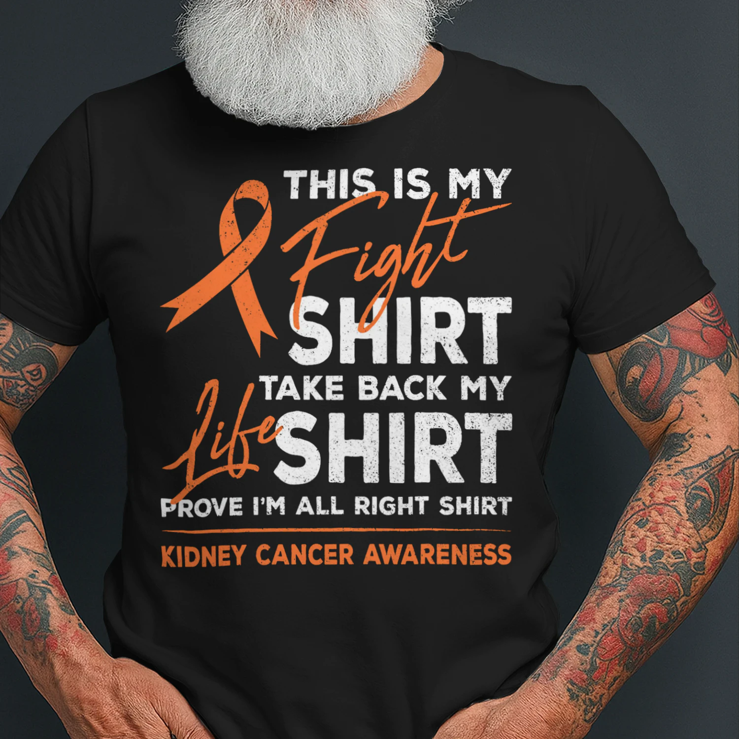 This Is My Fight Shirt Kidney Cancer Awareness Month Ribbon T Shirt KIW0339