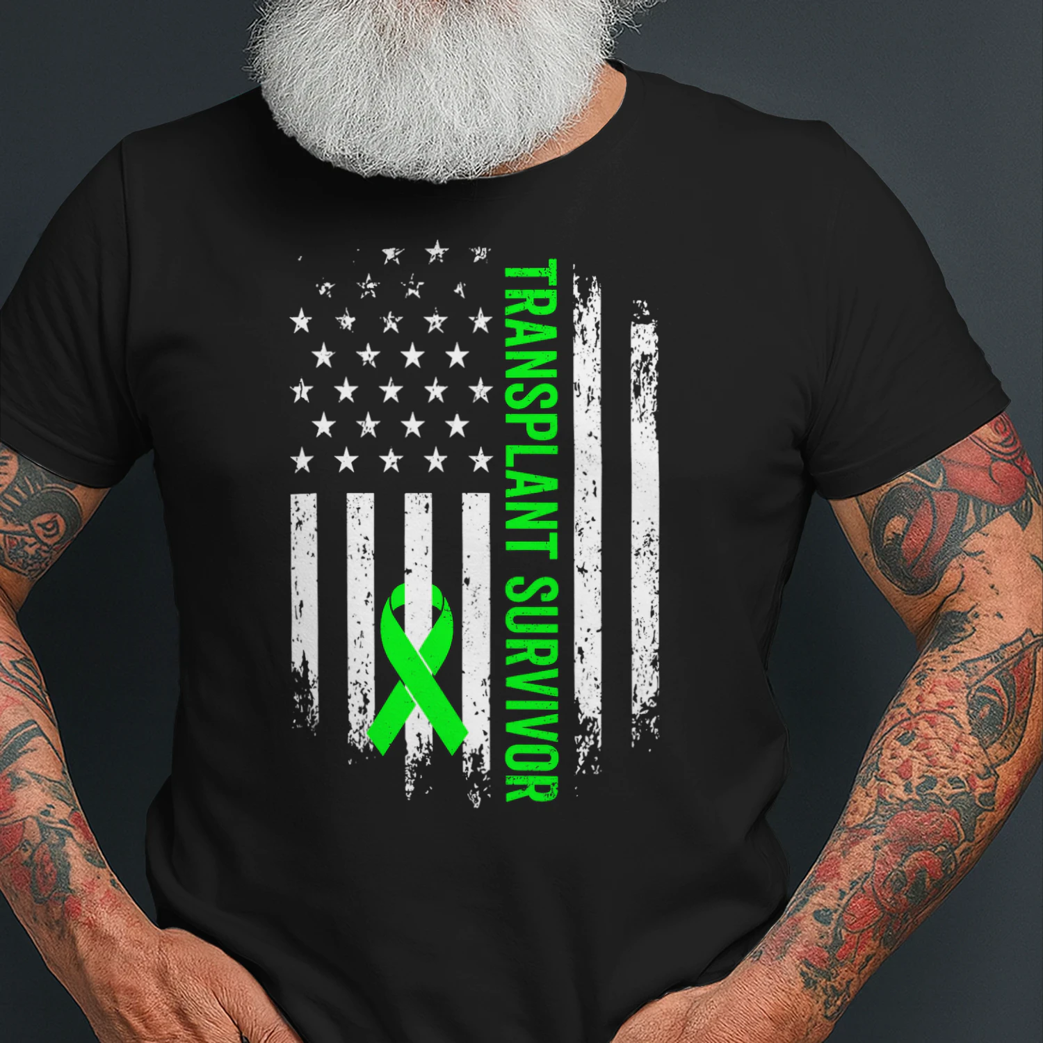 Transplant Survivor Warrior Liver Kidney Organ Recipient T Shirt KIW0343