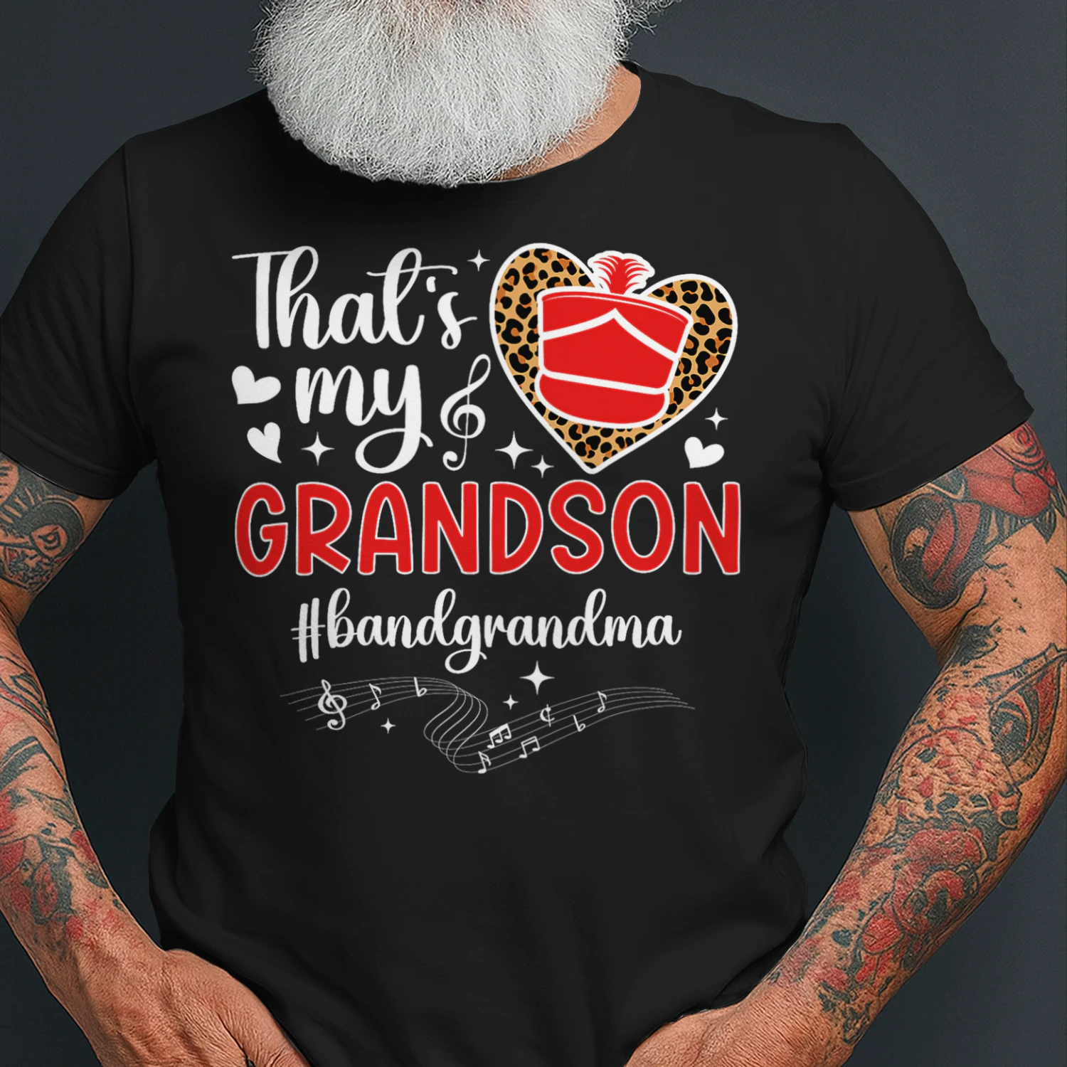 That's My Grandson Band Grandma Marching Band Grandmother T Shirt MCB0309