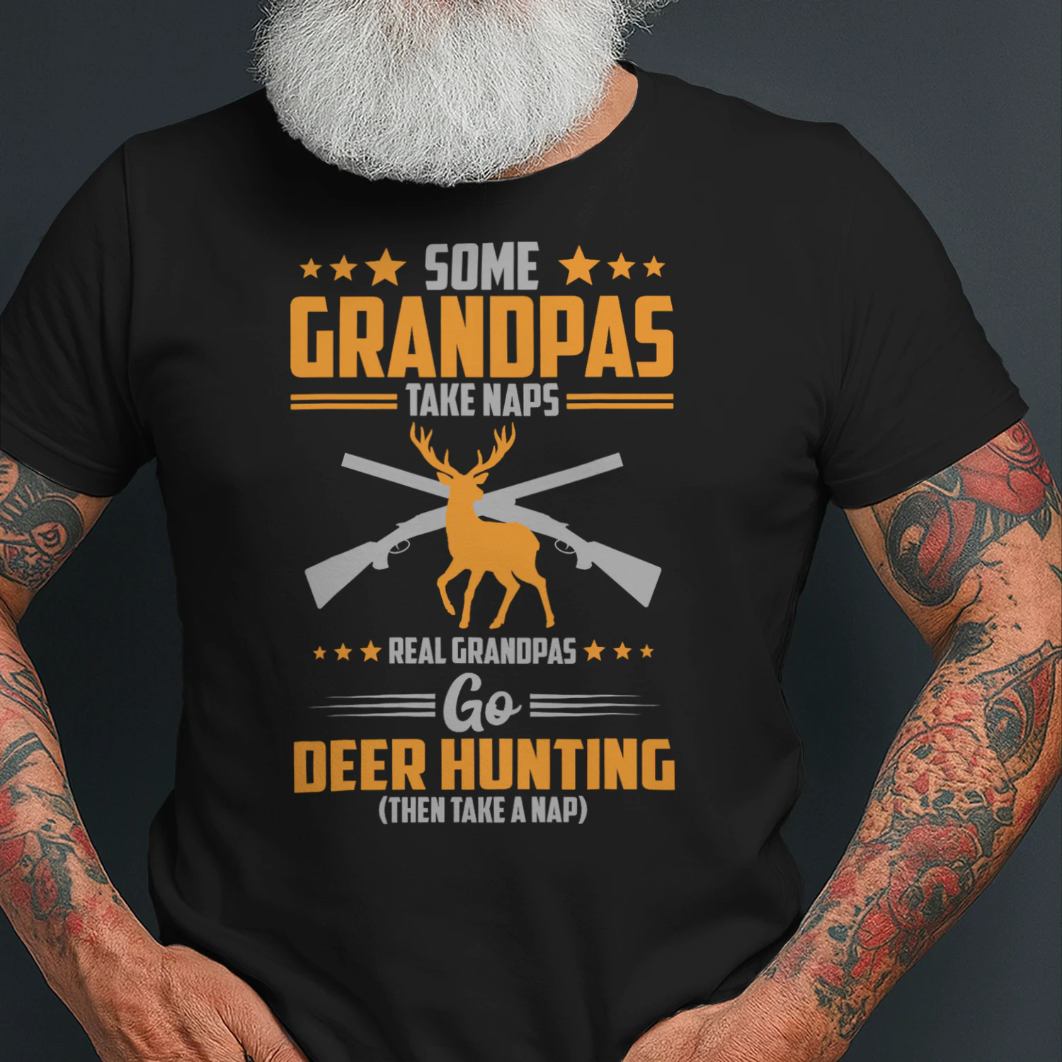 Some Grandpas Take Naps Real Grandpas Go Deer Hunting Hunting T Shirt HUT0198
