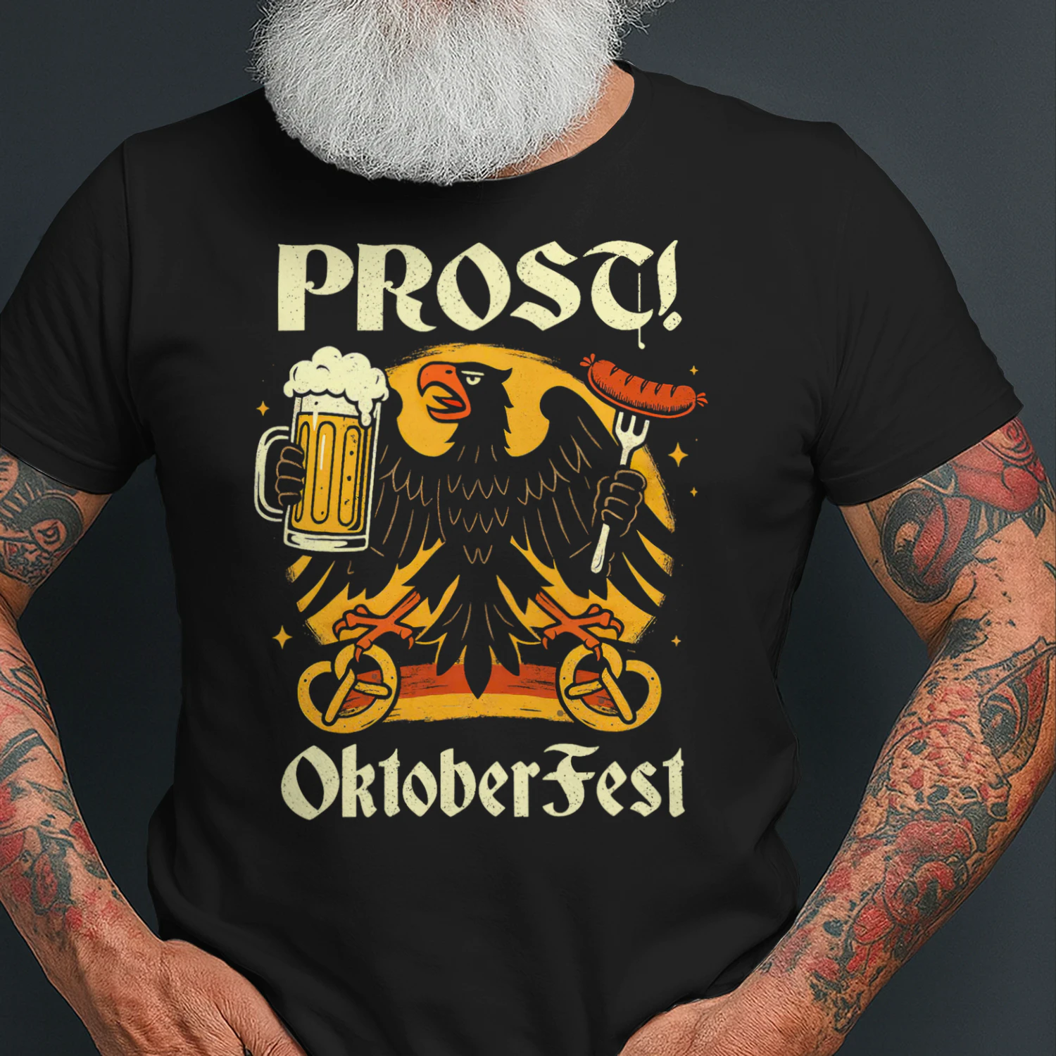 Prost Oktoberfest German Eagle Beer Wurst Men Women Eagle T Shirt EAG0099