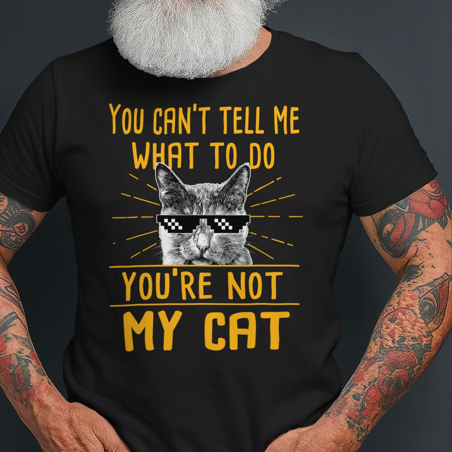 You Cant Tell Me What To Do Cat T Shirt CLR0704