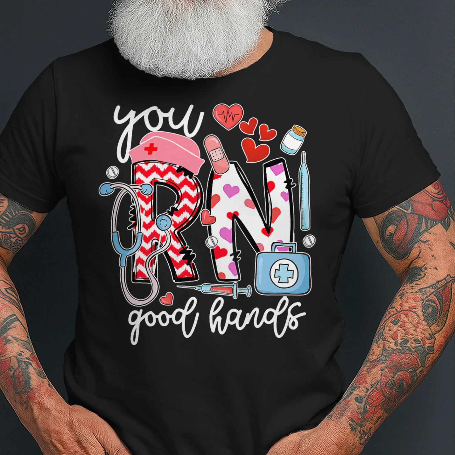 You Rn Good Hands Cute Nurse Nursing Student Graduation Nursing T Shirt NUR0311