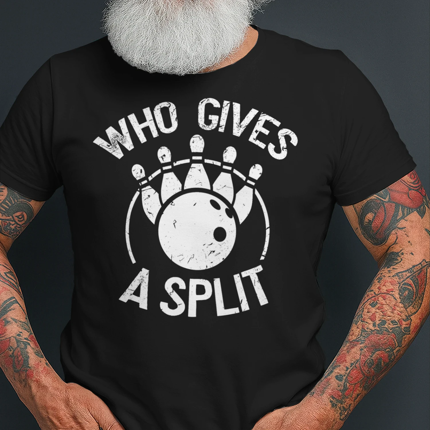 Who Gives A Split Gift Funny Bowling T Shirt BOL1517