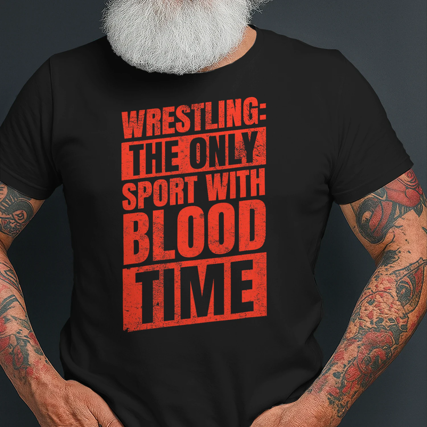 Wrestling The Only Sport With Blood Time Wrestling T Shirt WRT0574