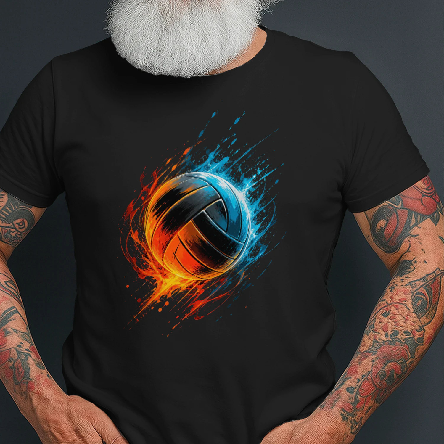 Fire Volleyball Player Volleyball T Shirt VOL0003