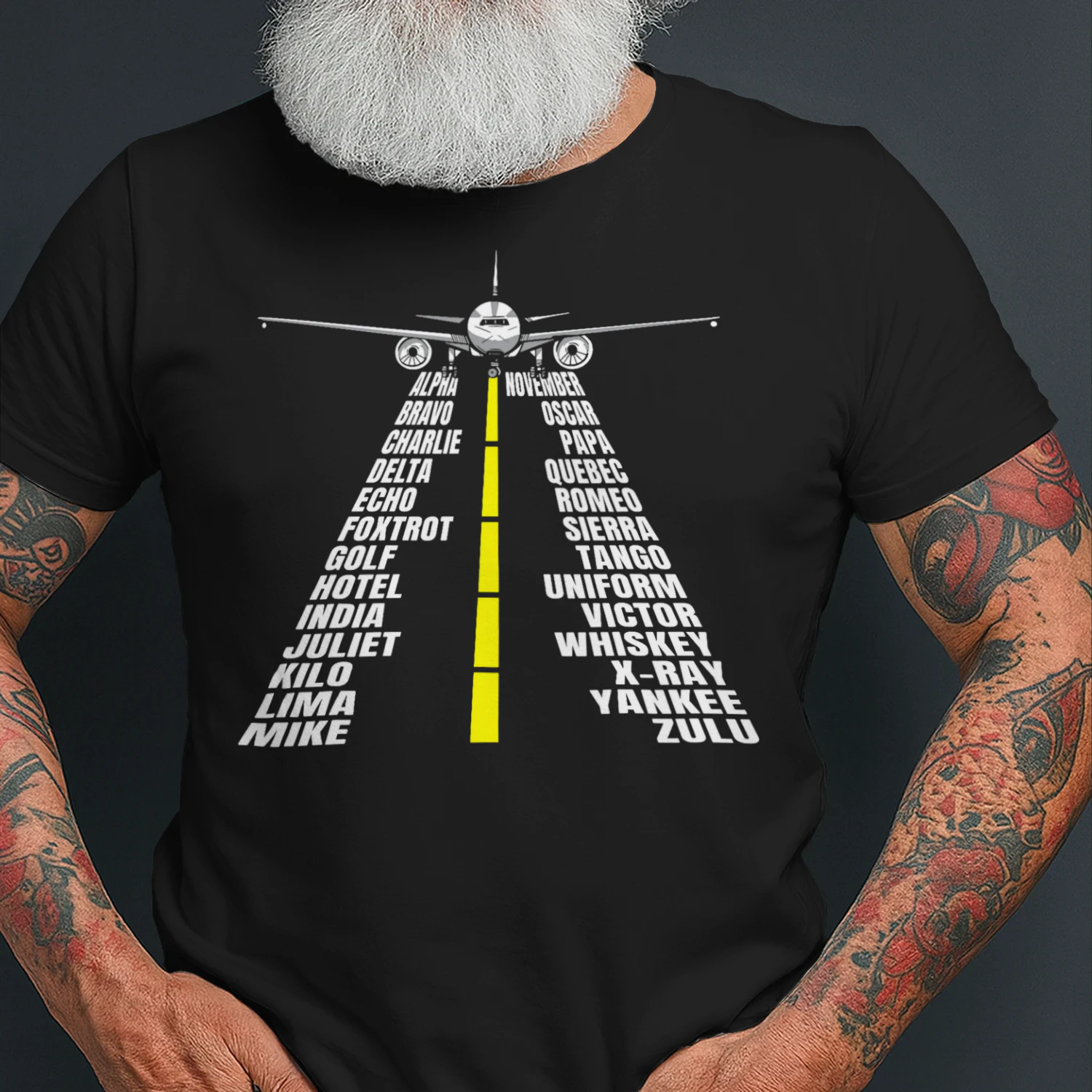 Phonetic Alphabet Aircraft Pilot Plane Aviator Airplane Airplane T Shirt AIP0449