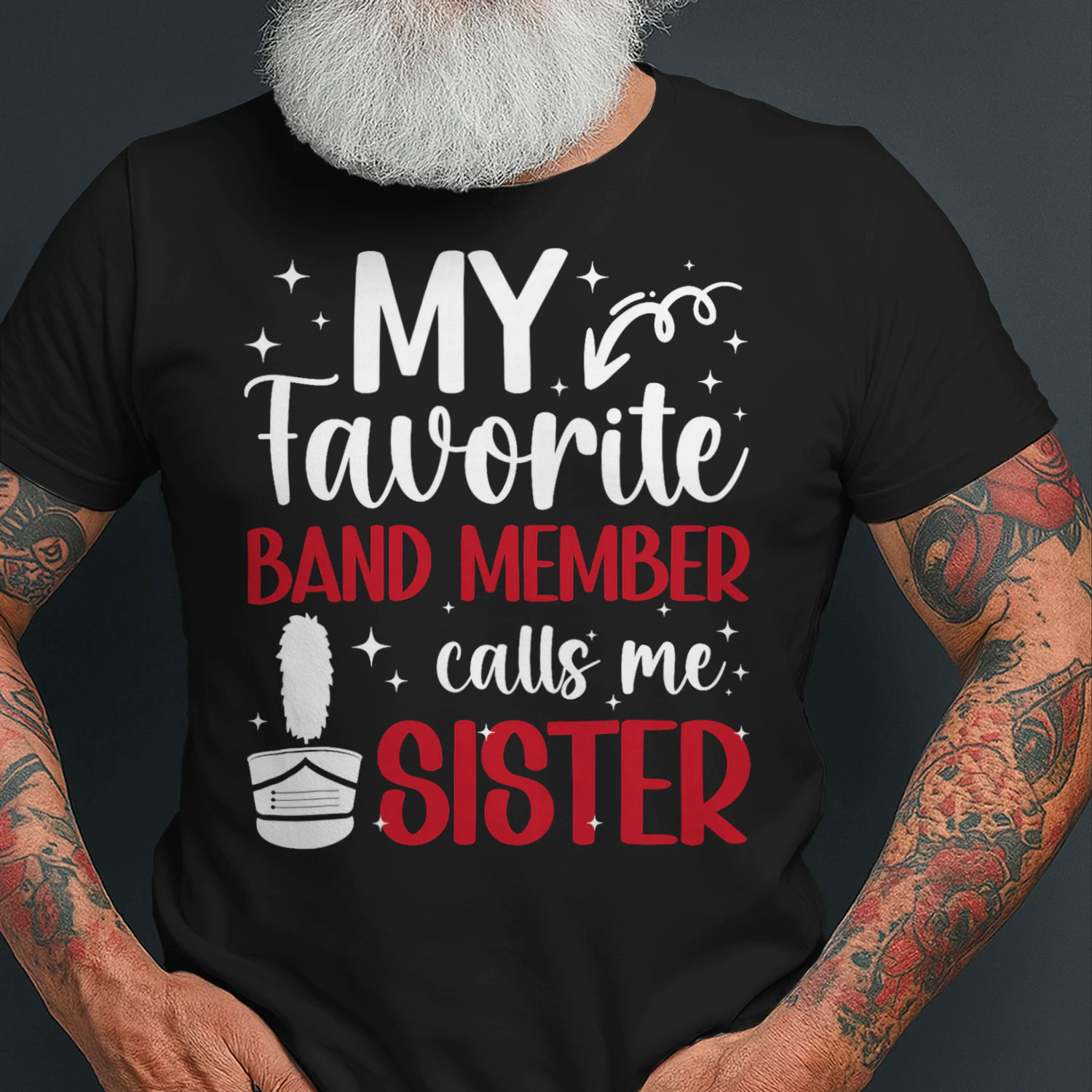 Marching Band Sister Proud Marching Band Sis T Shirt MCB0234