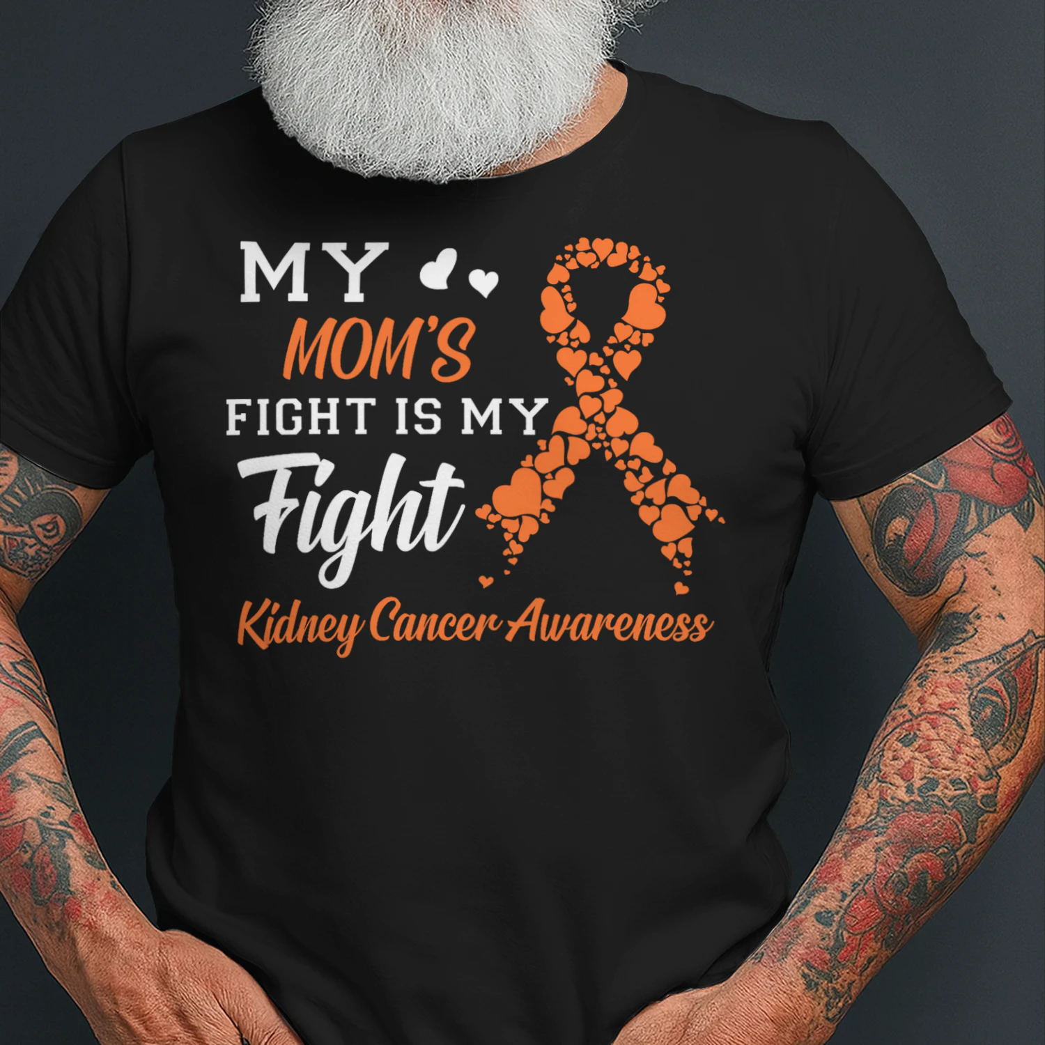 My Mom's Fight Is My Fight Kidney Cancer Awareness T Shirt KIW0299
