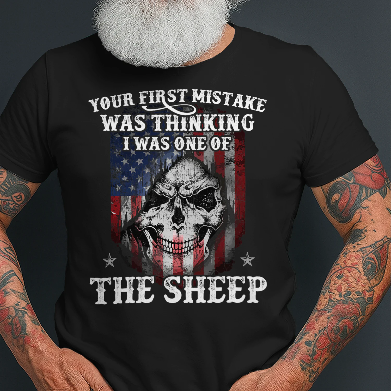 Your First Mistake Was Thinking I Was One Of The Sheep Gift Viking T Shirt VIK0514