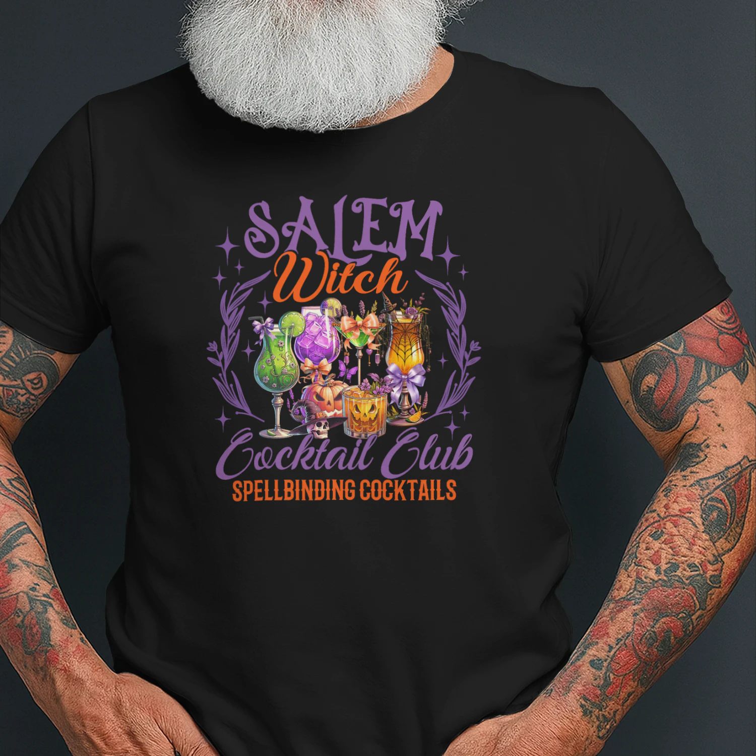 Salem Witch Cocktail Club Spellbinding Cocktails Witch T Shirt WIT0254