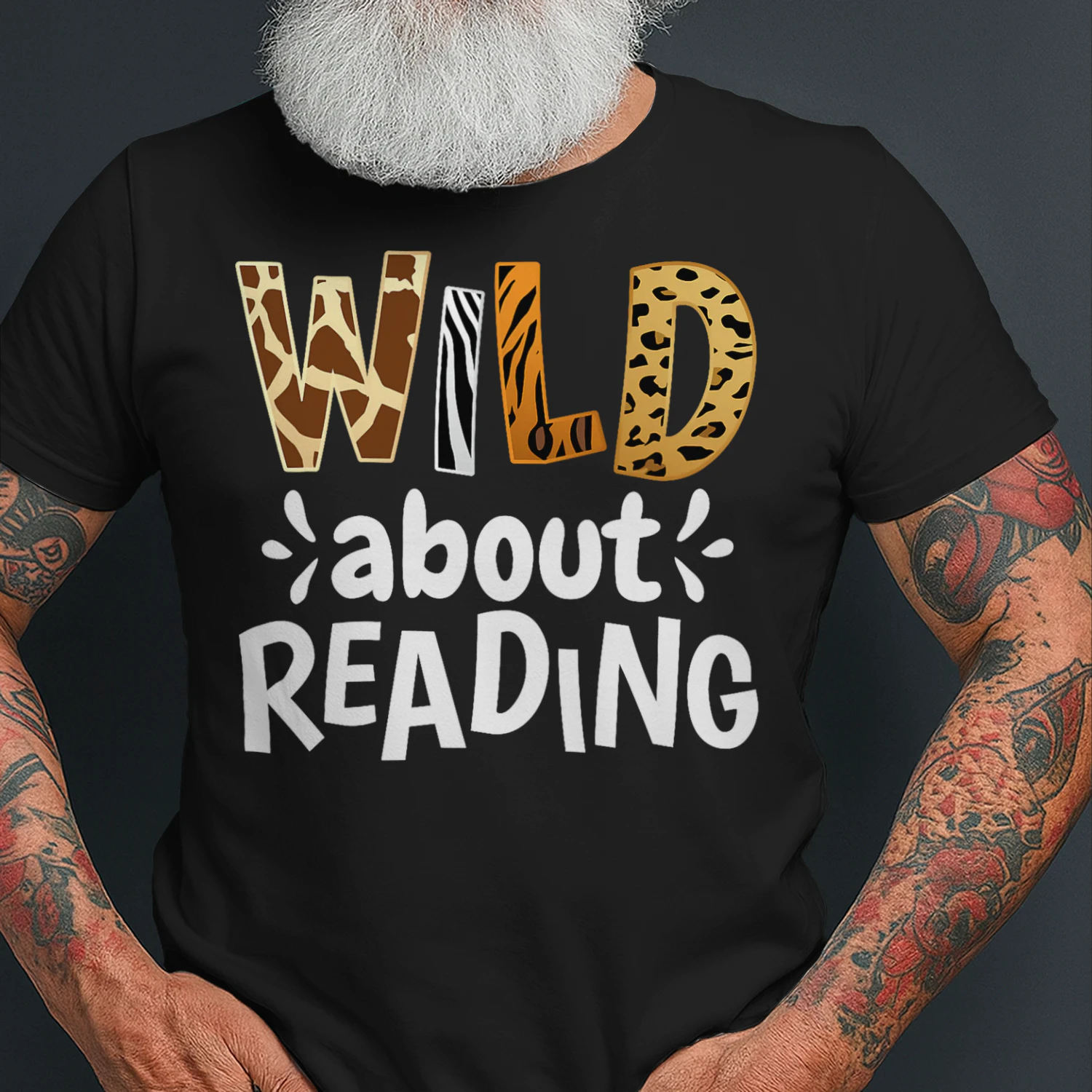 Wild About Reading Reading Books And Bookworm Library Day Read Books T Shirt REB0925