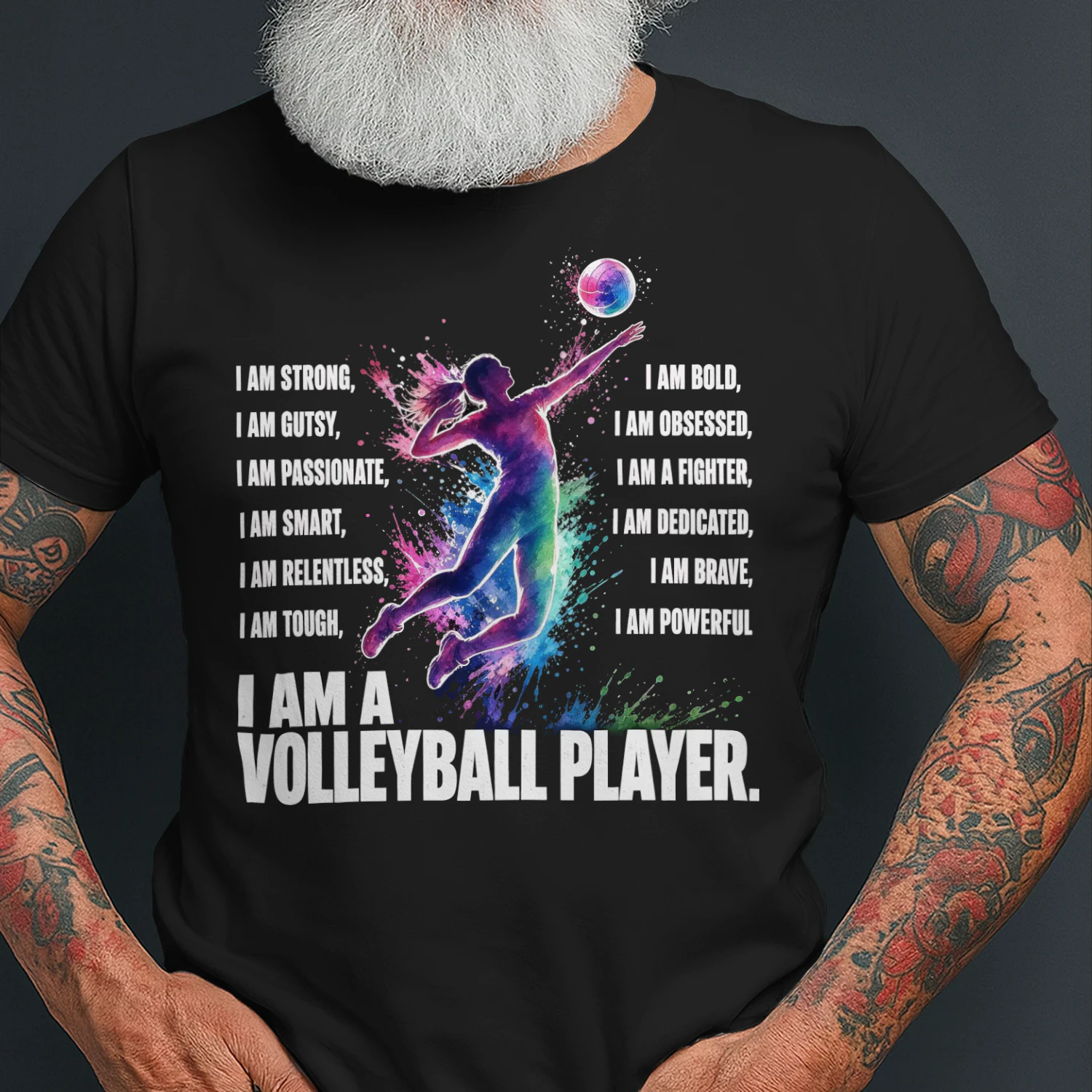Strong Volleyballer Woman Playing Volleyball T Shirt VOL0017
