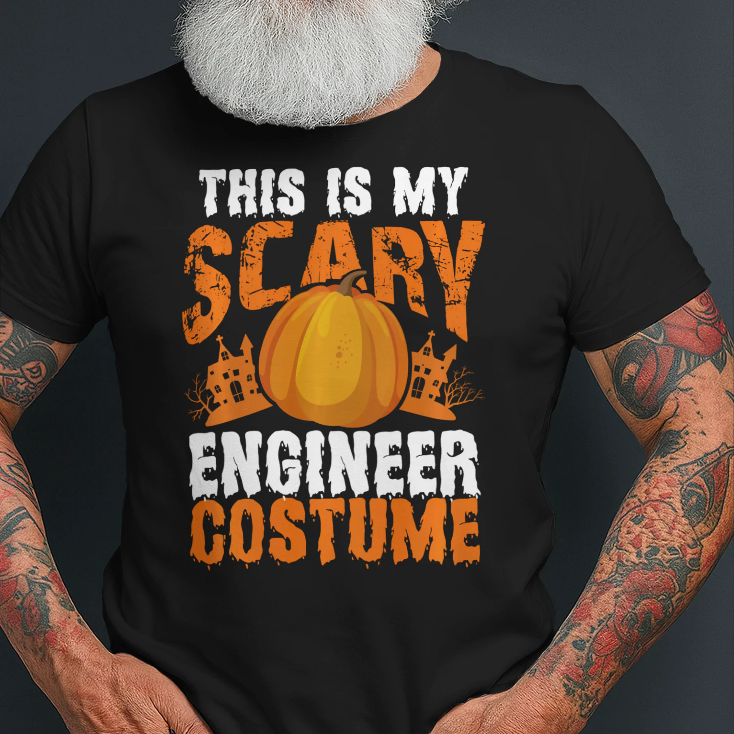 Technician Halloween Gift This Is My Scary Engineer Costume Engineer T Shirt STE0632