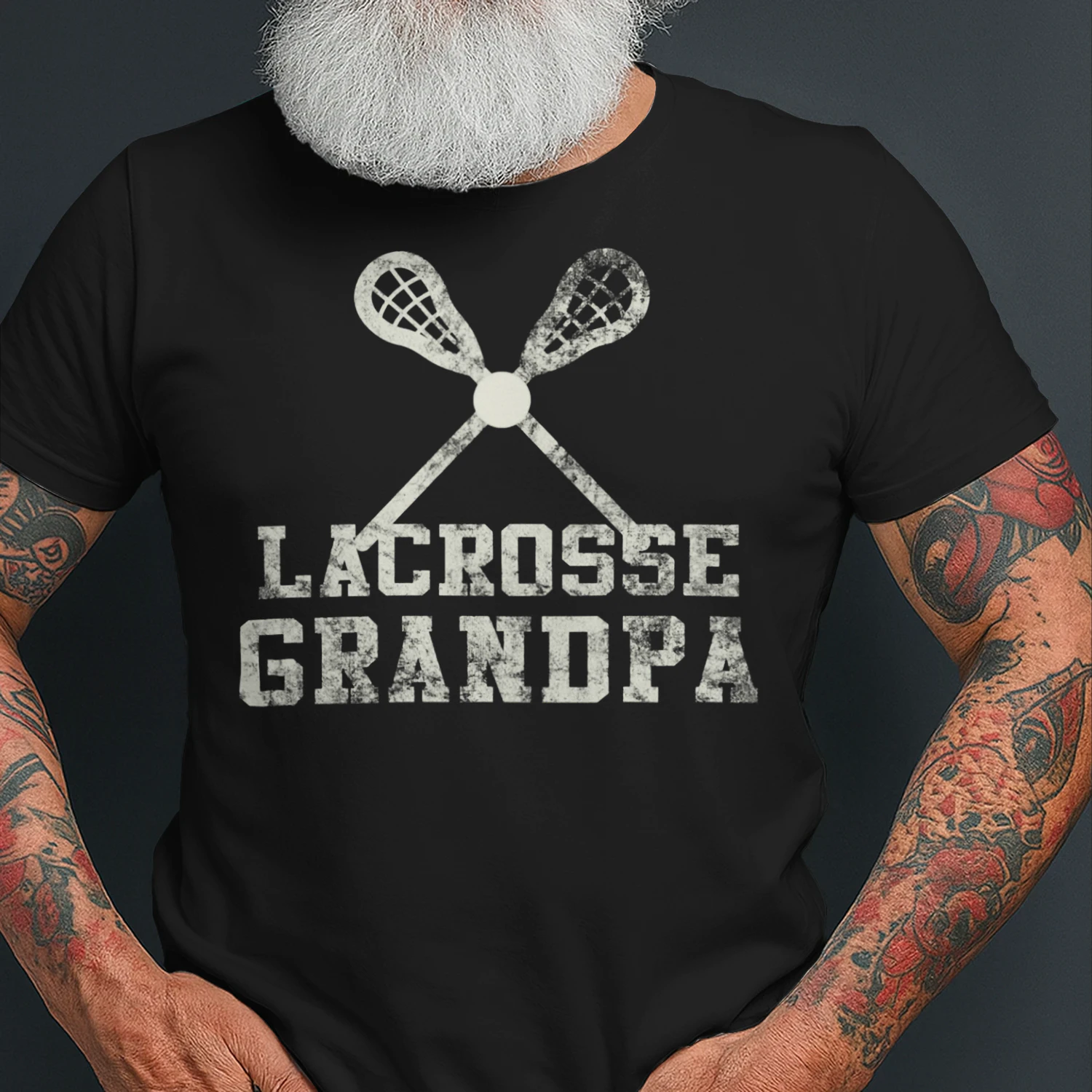 Vintage Lacrosse Grandpa Lacrosse T Shirt LAR0485
