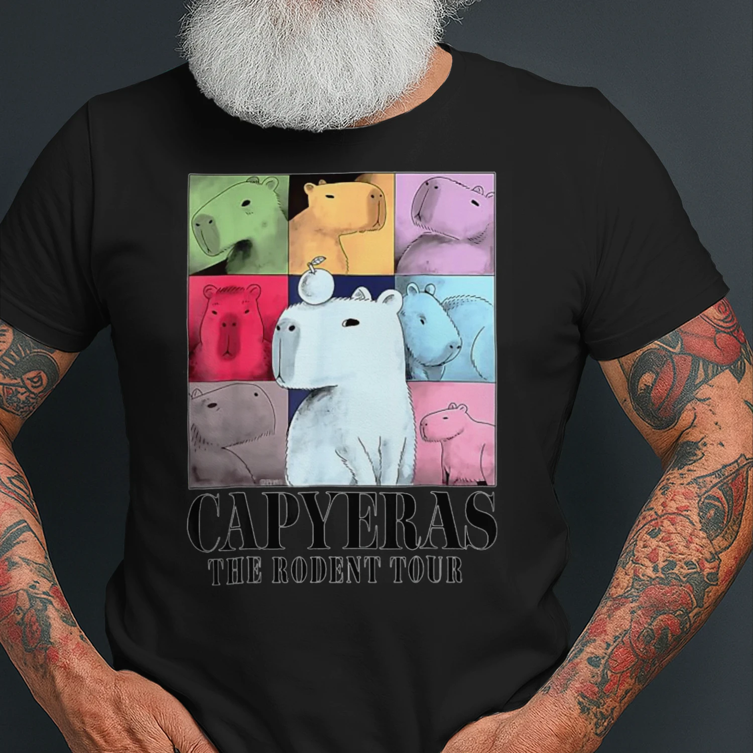 Capybara The Rodents Capy Tour Meme Graphic Summer T Shirt CAB0290