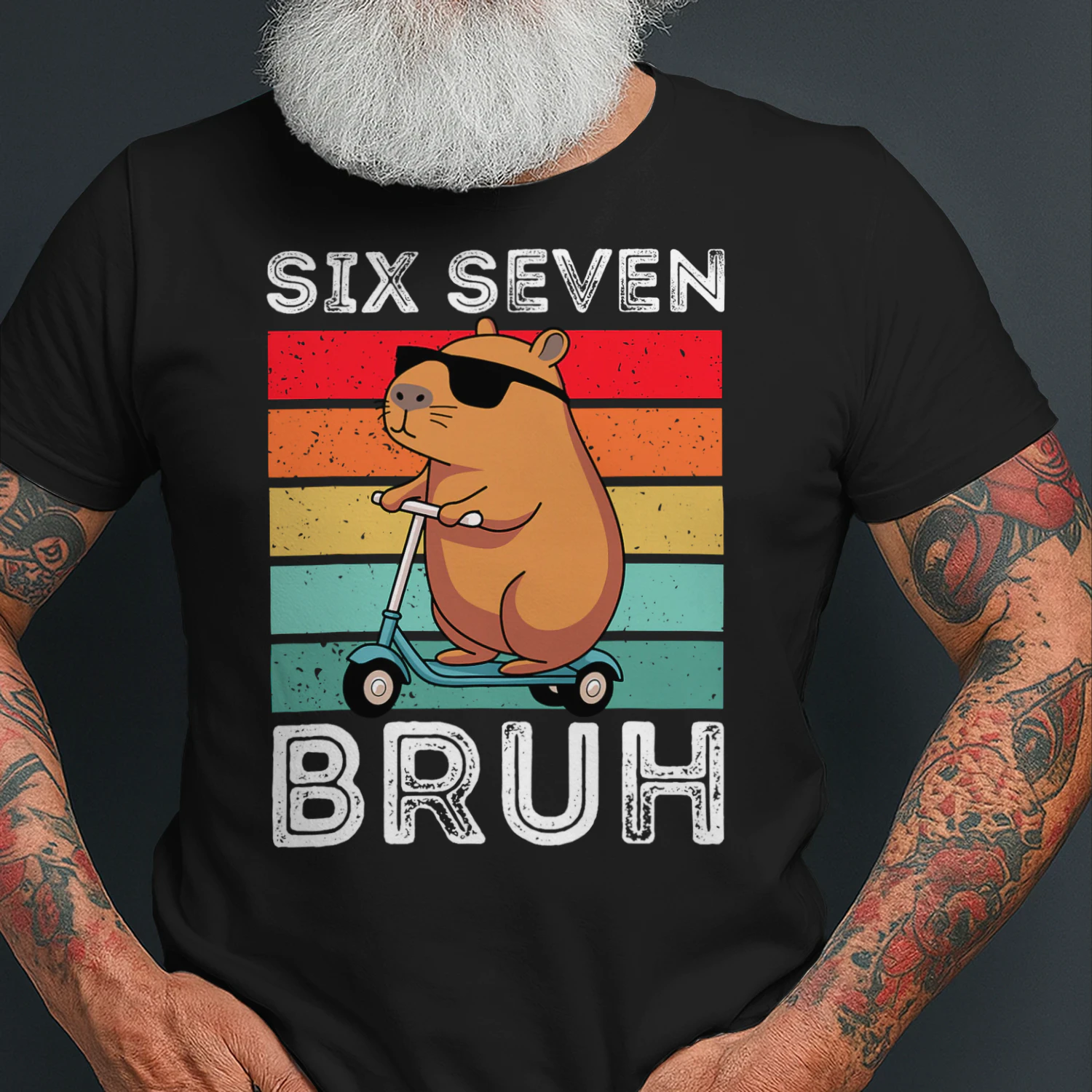 Six Seven Bruh 67 Meme Funny Cute Capybara T Shirt CAB0737