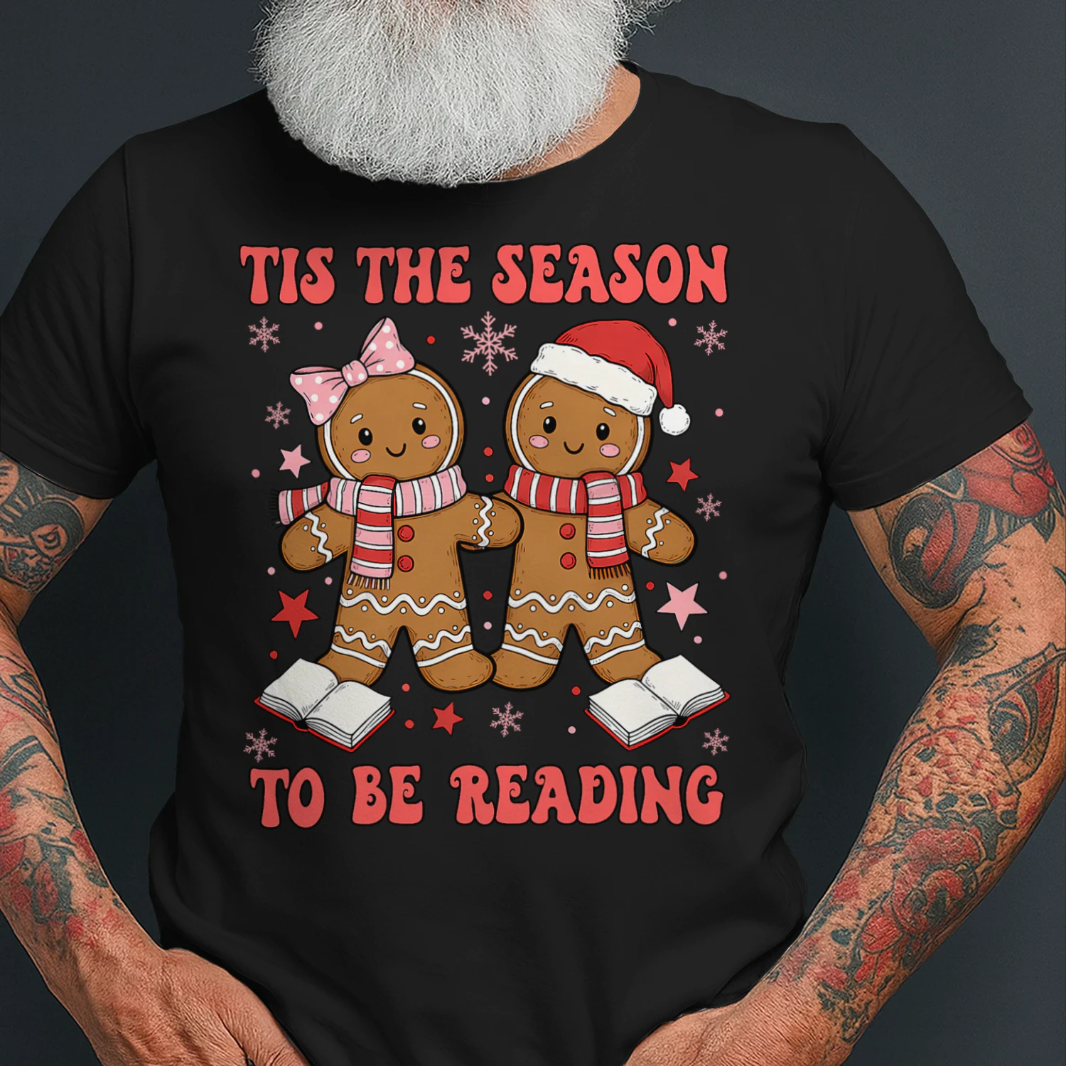 Tis The Season Reading Christmas Shirt Book Lovers Teacher Read Books T Shirt REB0887