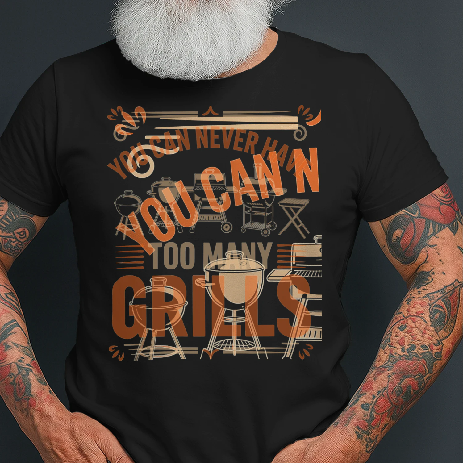 You Can Never Have Too Many Grills Funny Smoker Pitmaster BBQ T Shirt BBQ0031