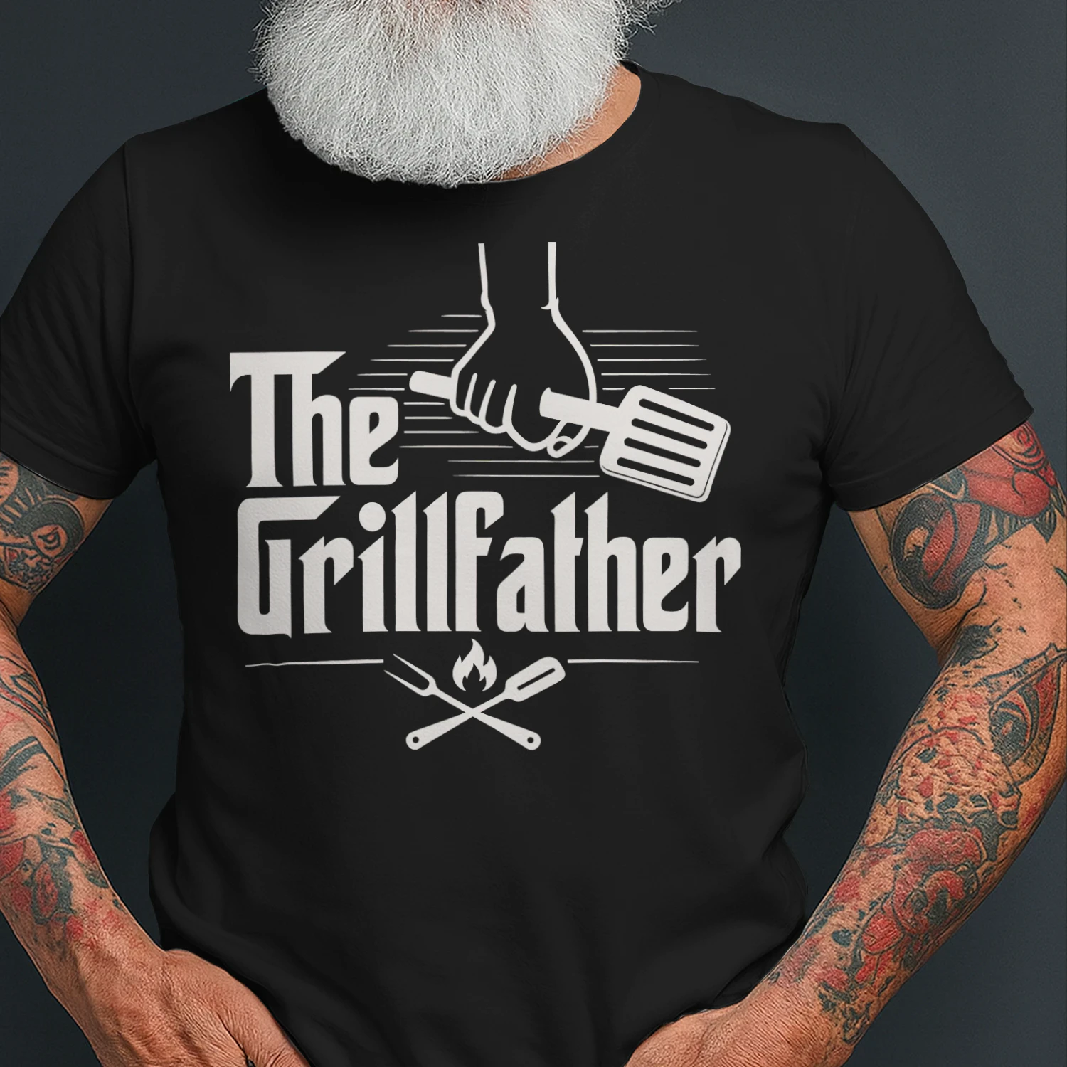 The Grillfather Funny Barbecue Grill Master Pitmaster BBQ T Shirt BBQ0025