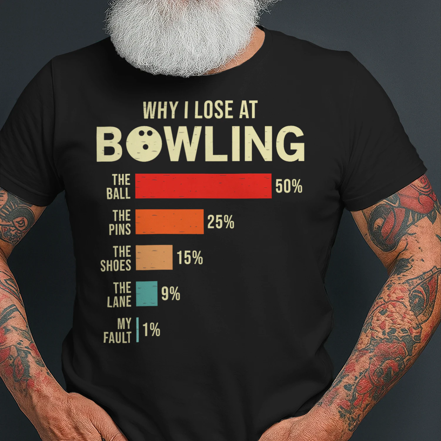 Why I Lose at Bowling Funny Bowler T Shirt BOL1523