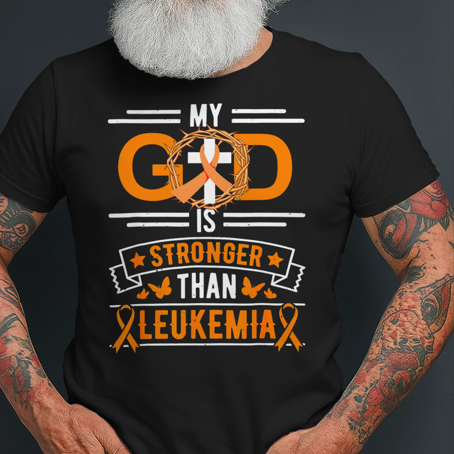 My God is Stronger Than Leukemia Survivor T Shirt LEW0260